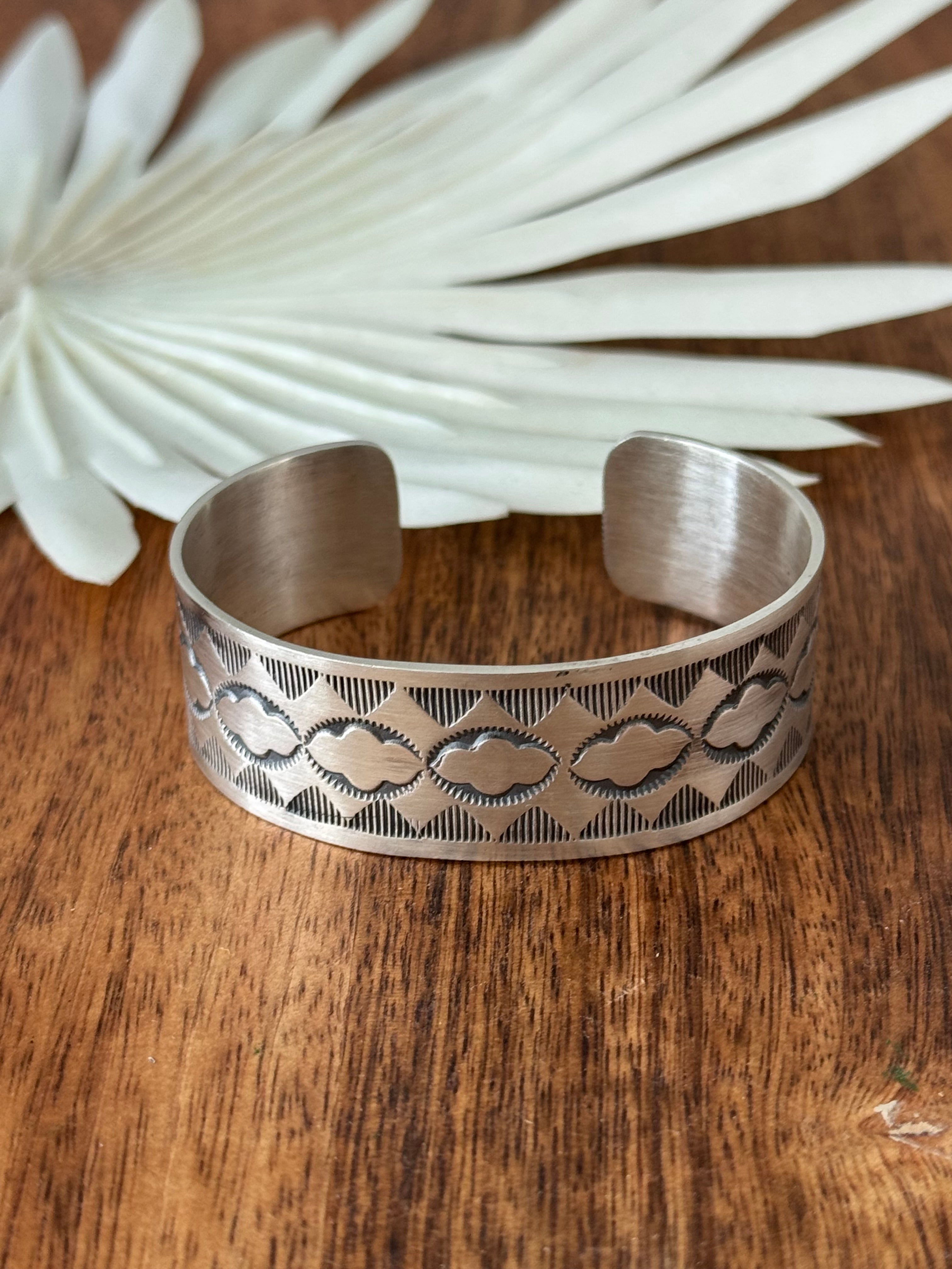 Navajo Made Sterling Silver Cuff Bracelet