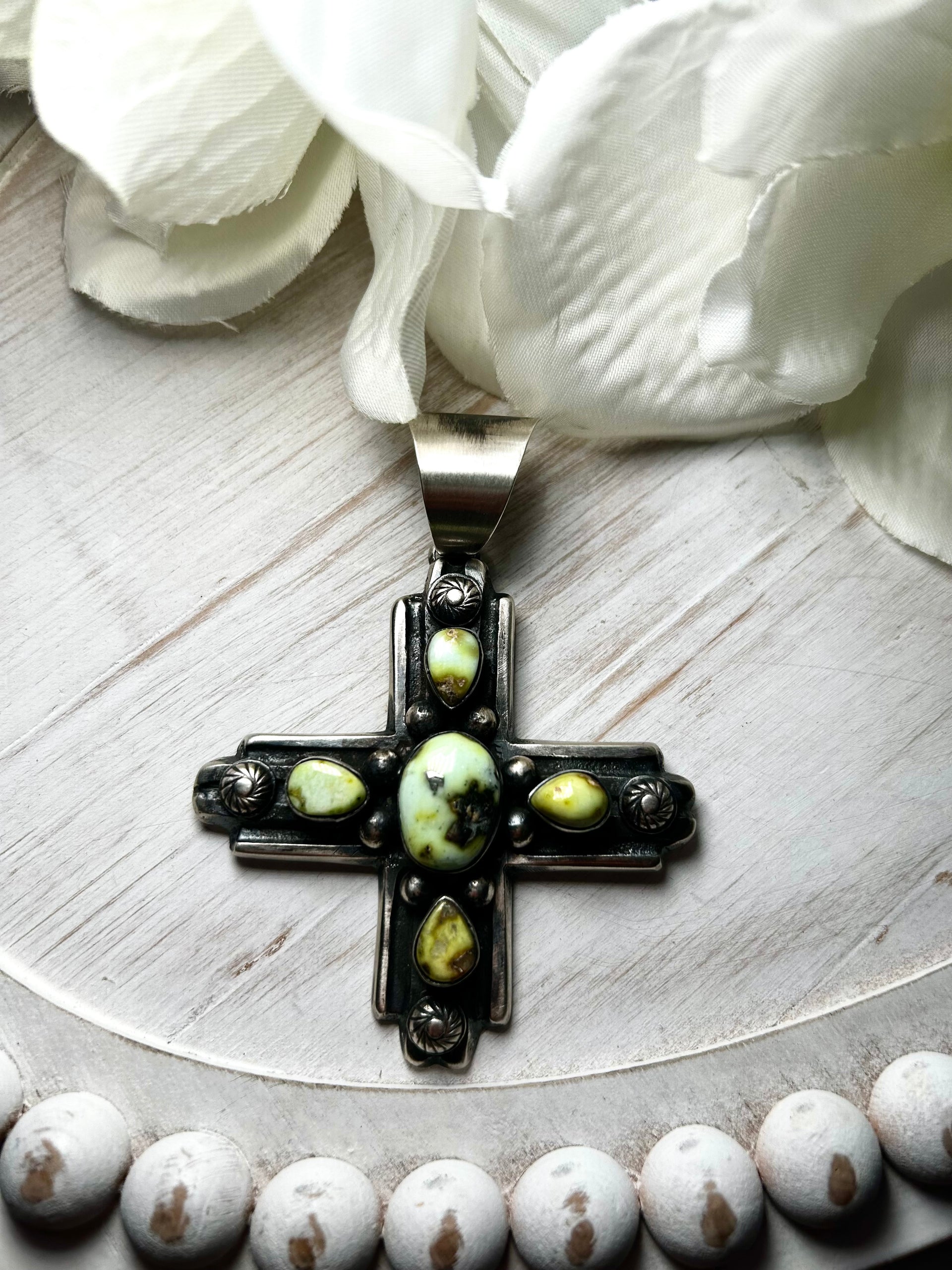 Chimney Butte Palomino Variscite & Sterling Silver Pendant