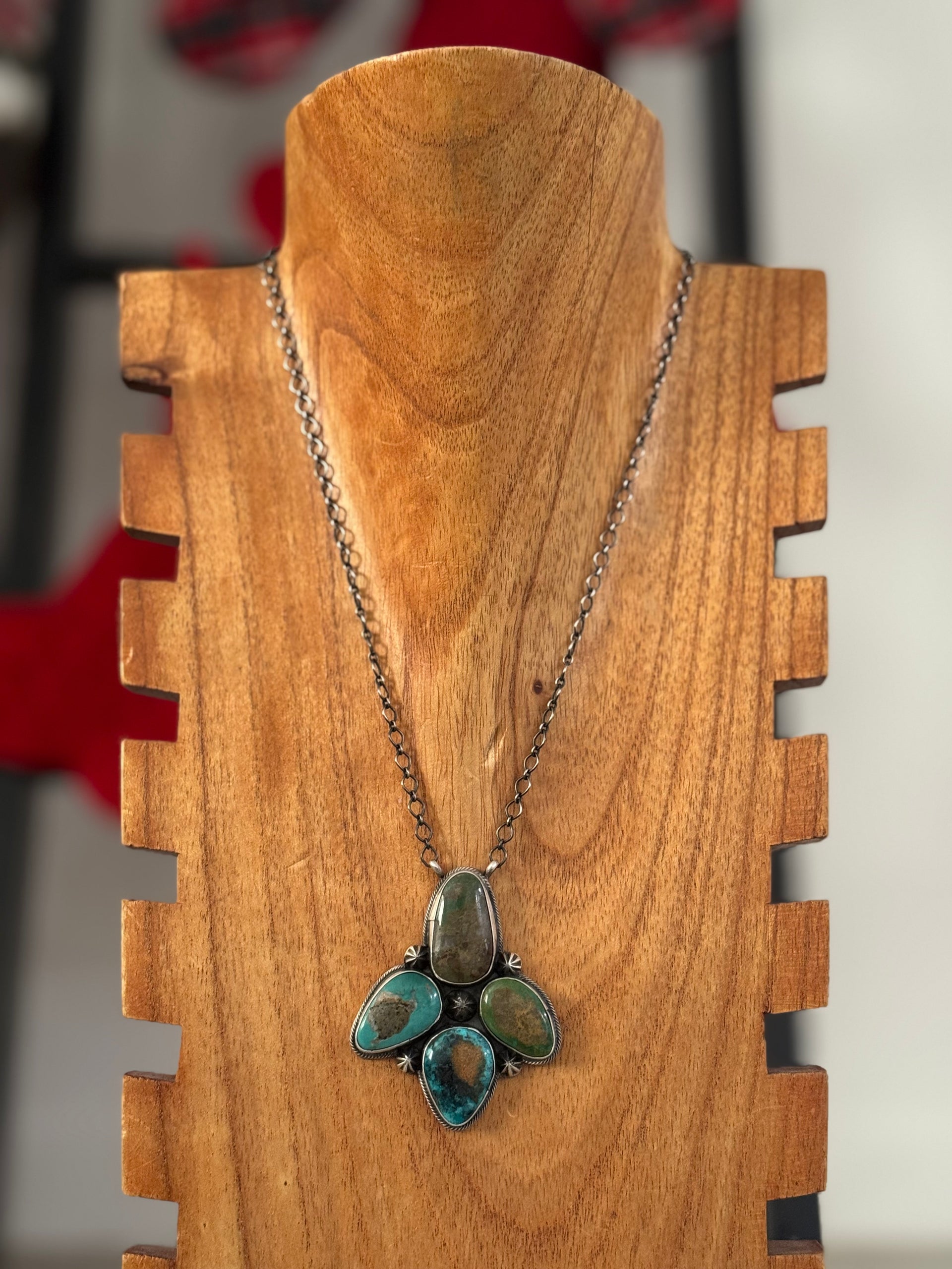 Timothy Yazzie Mixed Turquoise & Sterling Silver Necklace