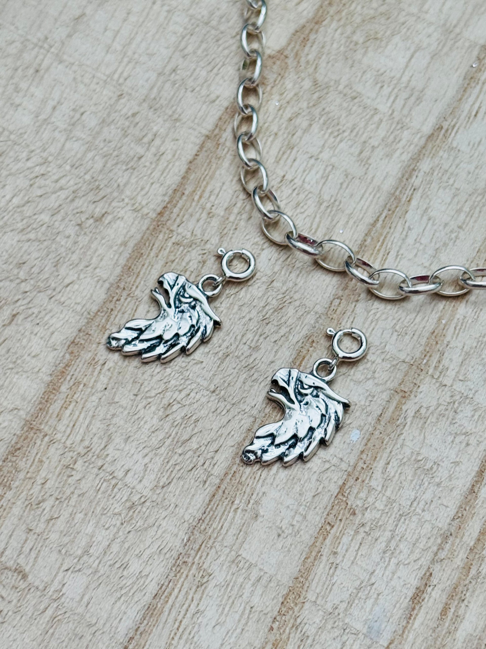 Navajo Made Sterling Silver Eagle Cast Charms