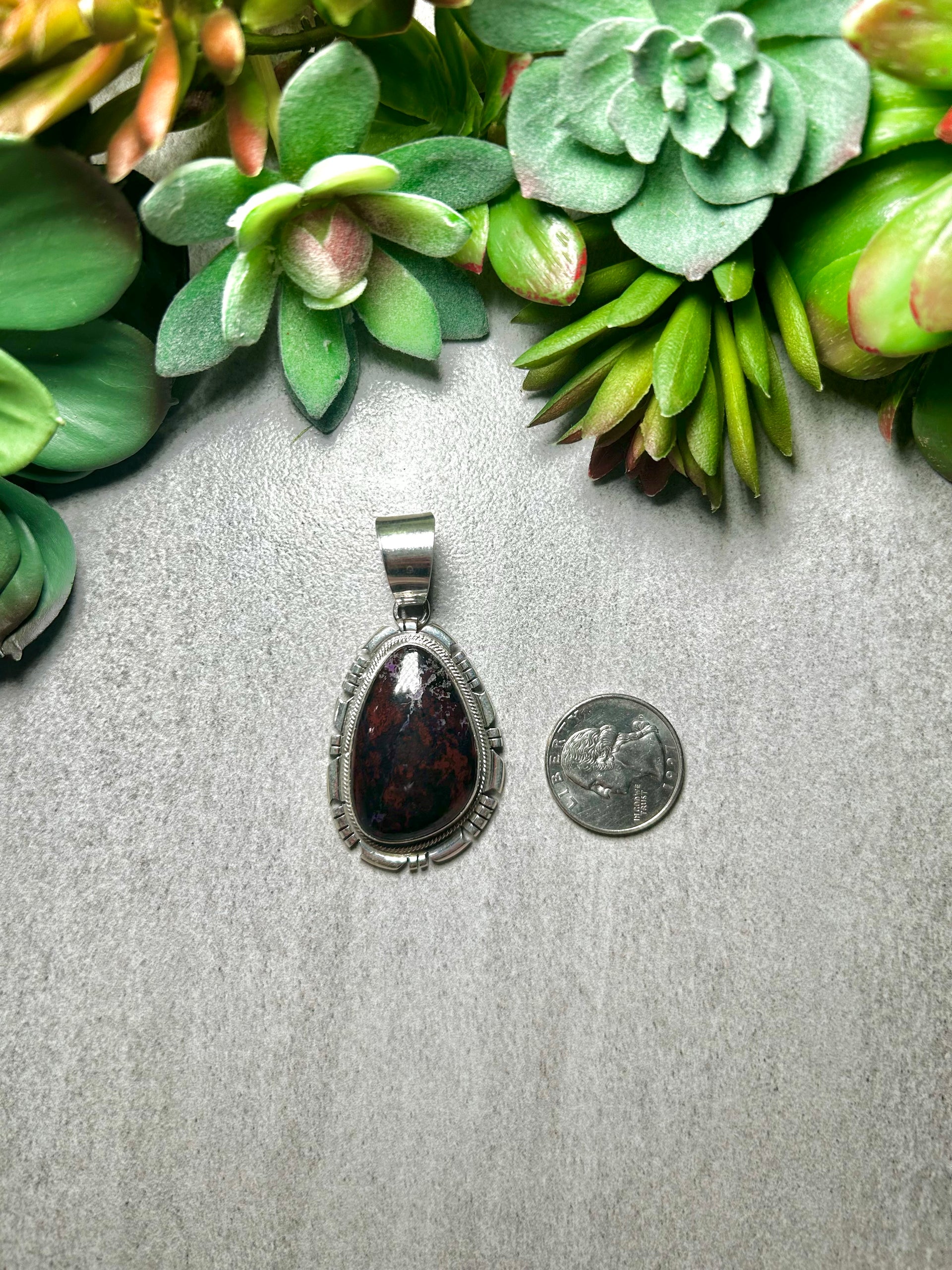 Thomas Francisco Sugilite & Sterling Silver Pendant