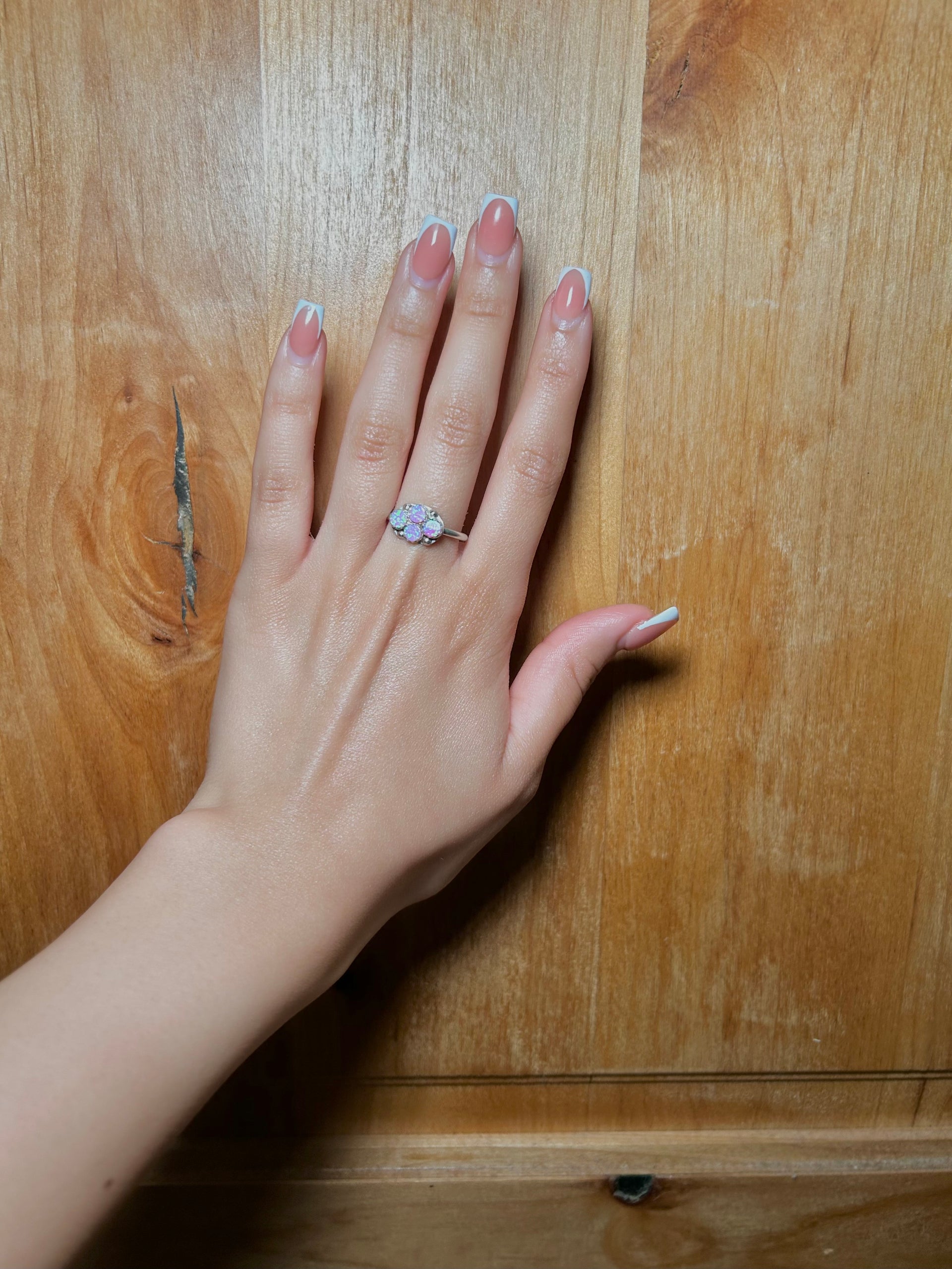 Navajo Made Opal & Sterling Silver Ring