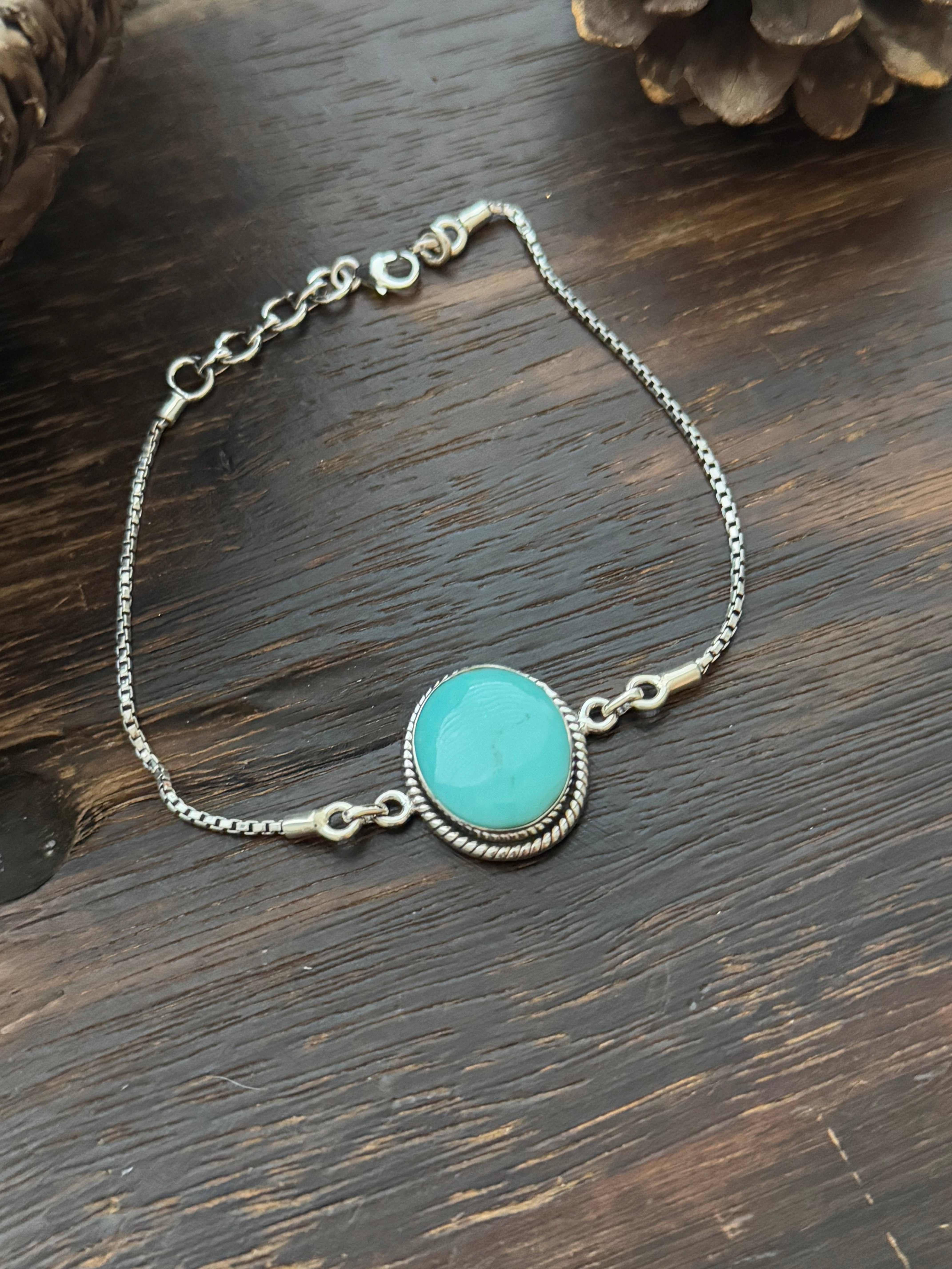 TTD Kingman Turquoise & Sterling Silver Bracelet