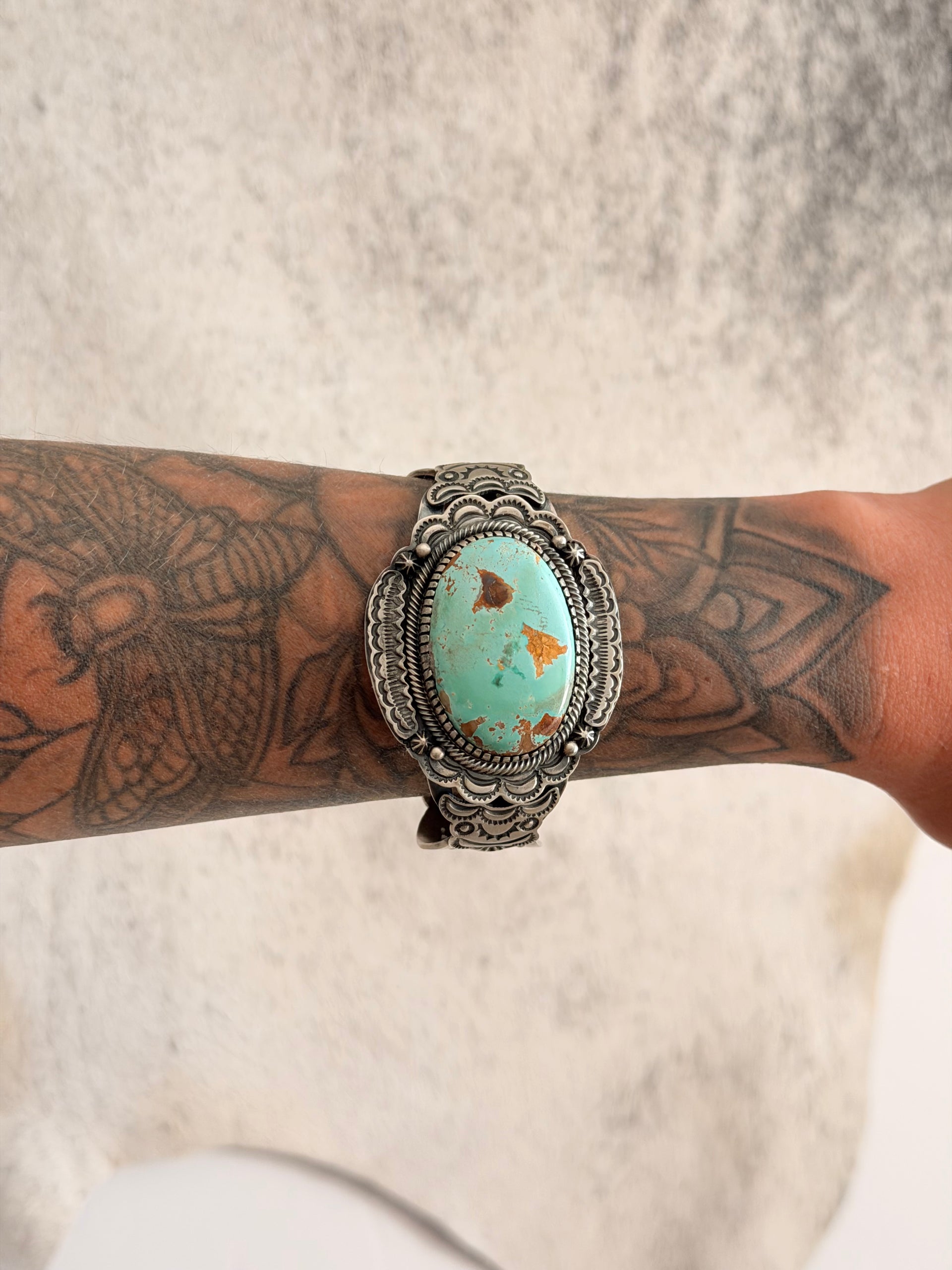 Randy Boyd Royston Turquoise & Sterling Silver Cuff Bracelet