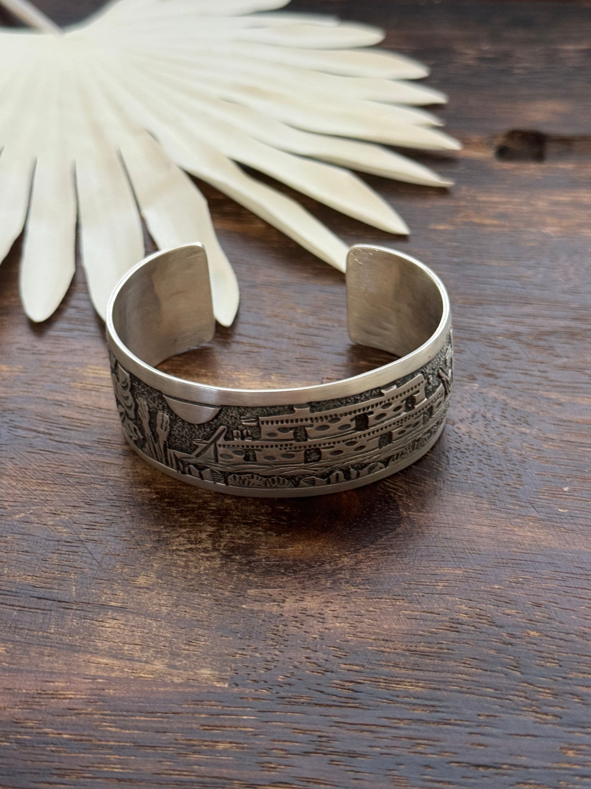 Navajo Made Sterling Silver Cuff Bracelet