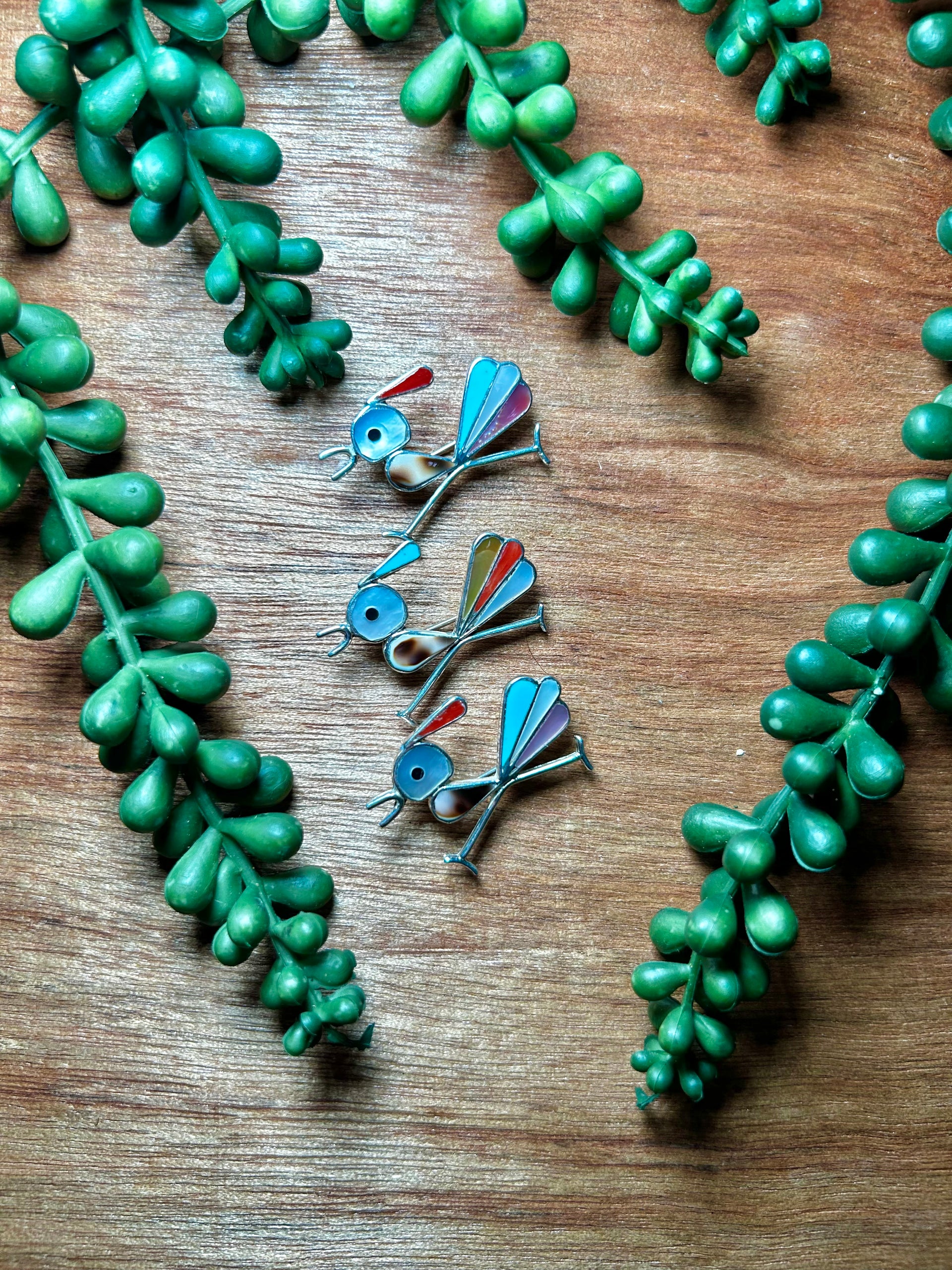 Zuni Multi Stone & Sterling Silver Pin/Pendant