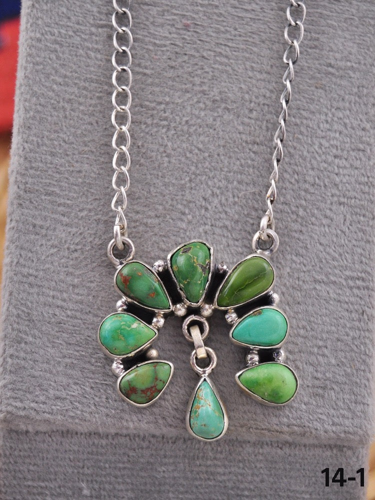 Southwest Made Royston Turquoise & Sterling Silver Necklace