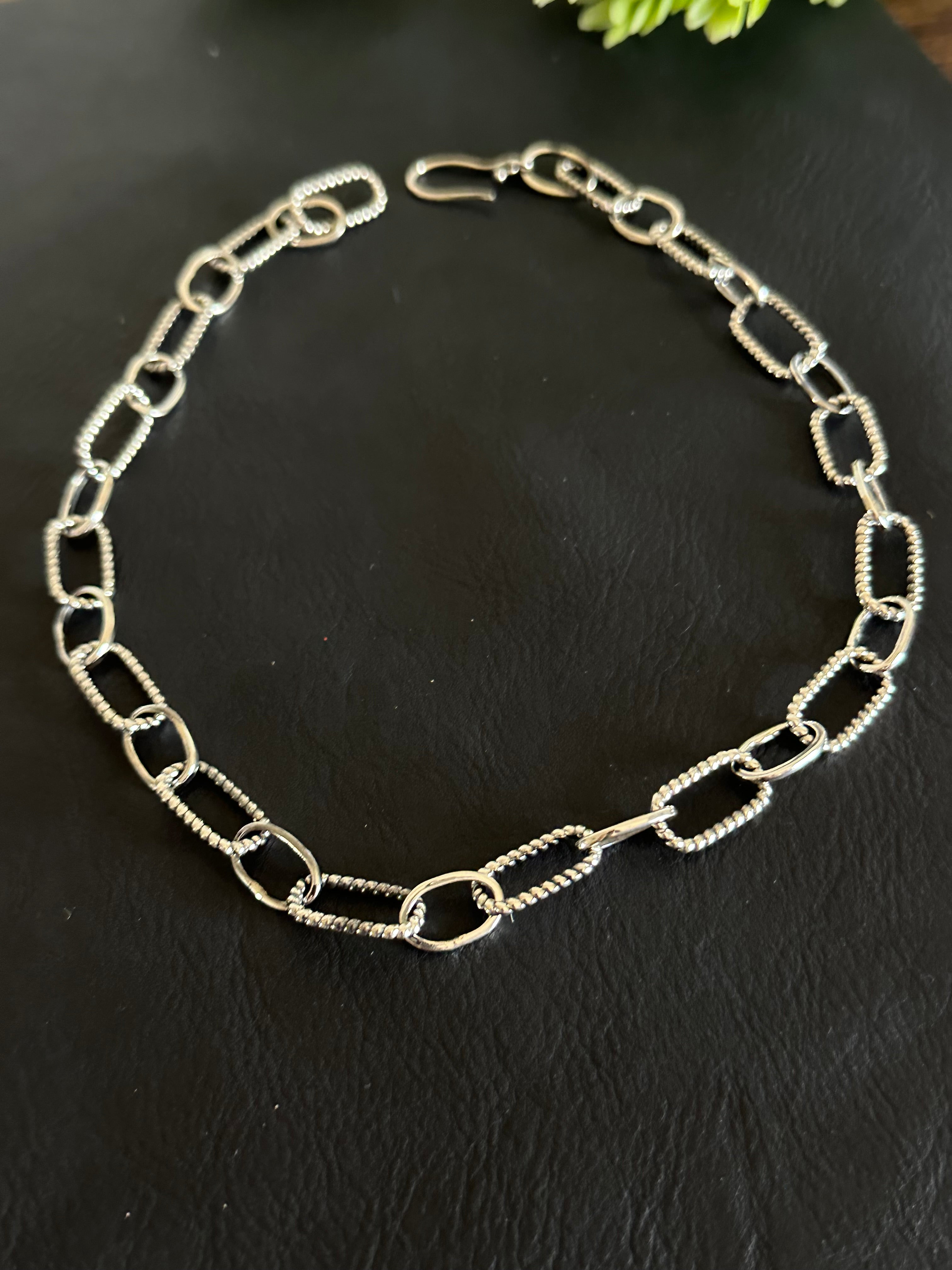 Southwest Handmade Sterling Silver Chain Necklace