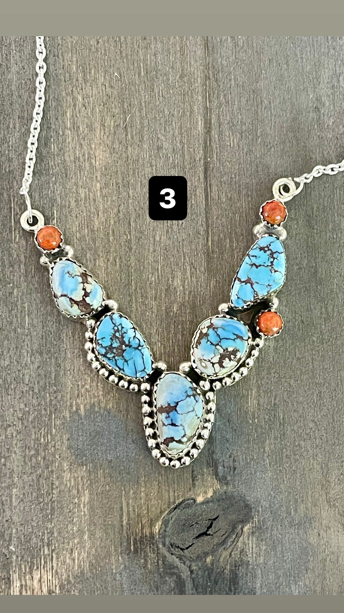 Southwest Handmade Multi Stone & Sterling Silver Necklace