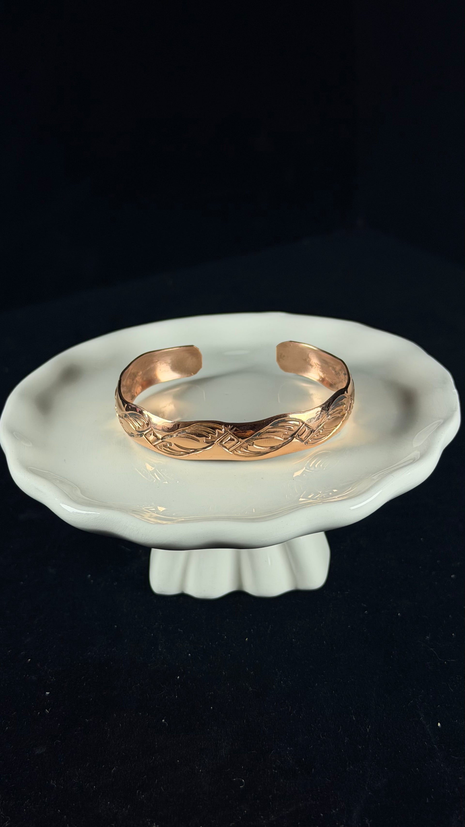 Navajo Made Copper Cuff Bracelet