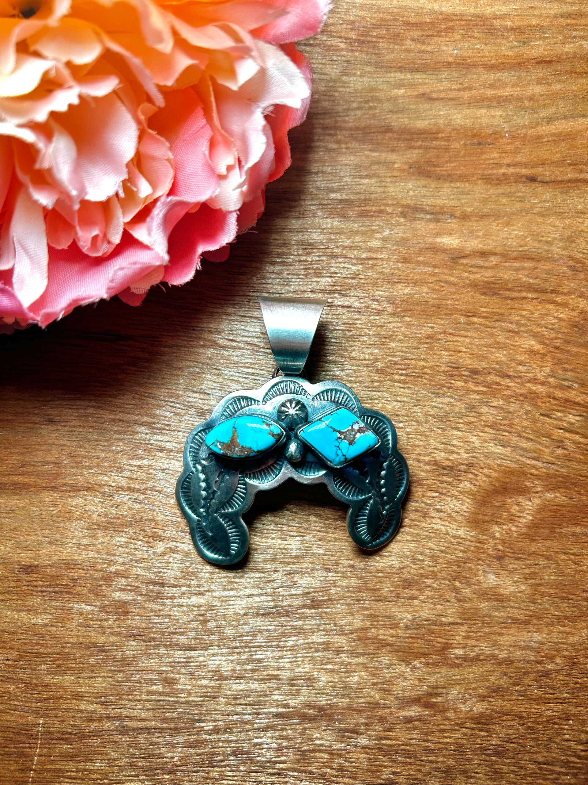 Chimney Butte Golden Hill & Sterling Silver Pendant