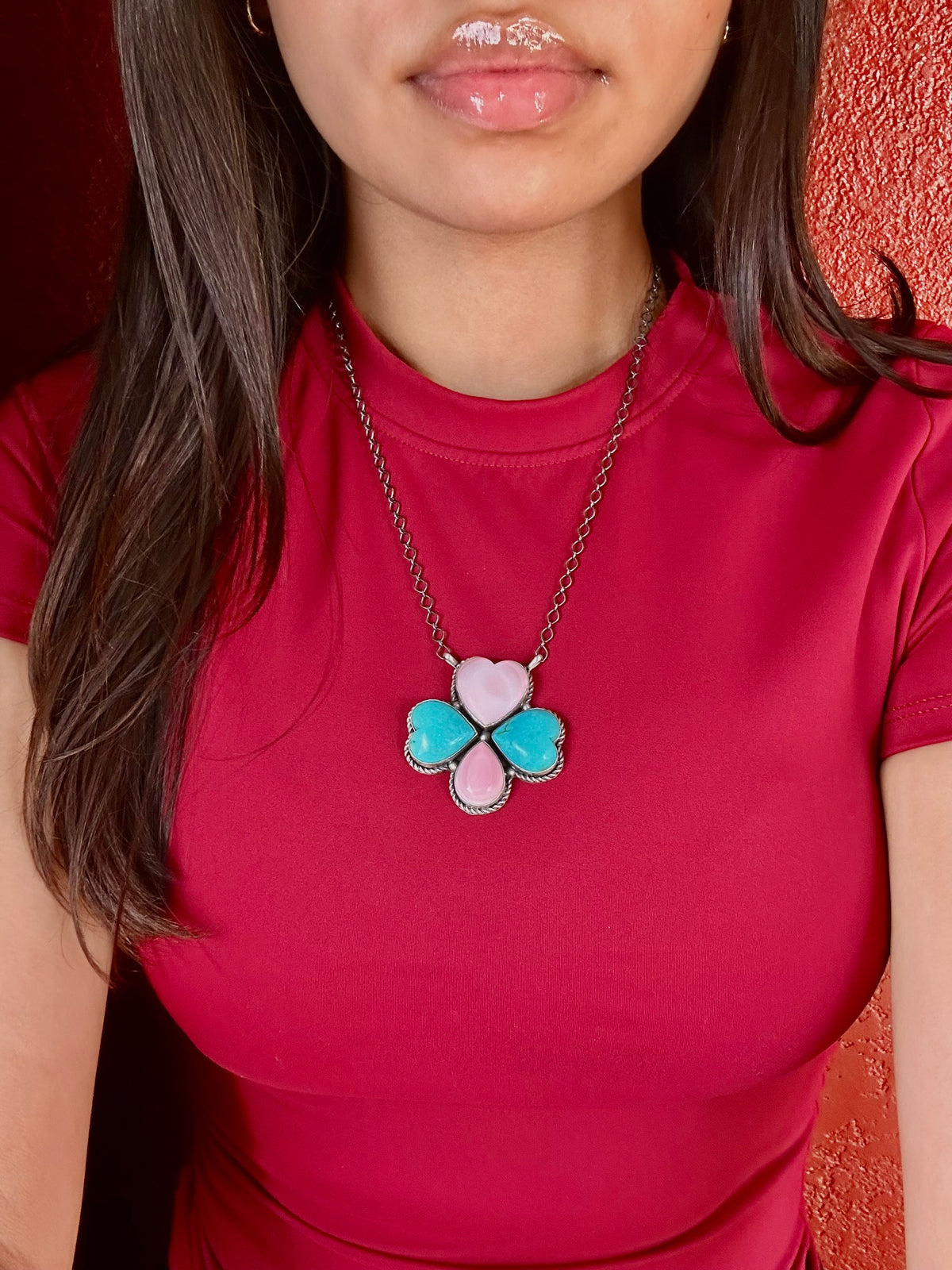 Scott Skeets Multi Stone & Sterling Silver Necklace