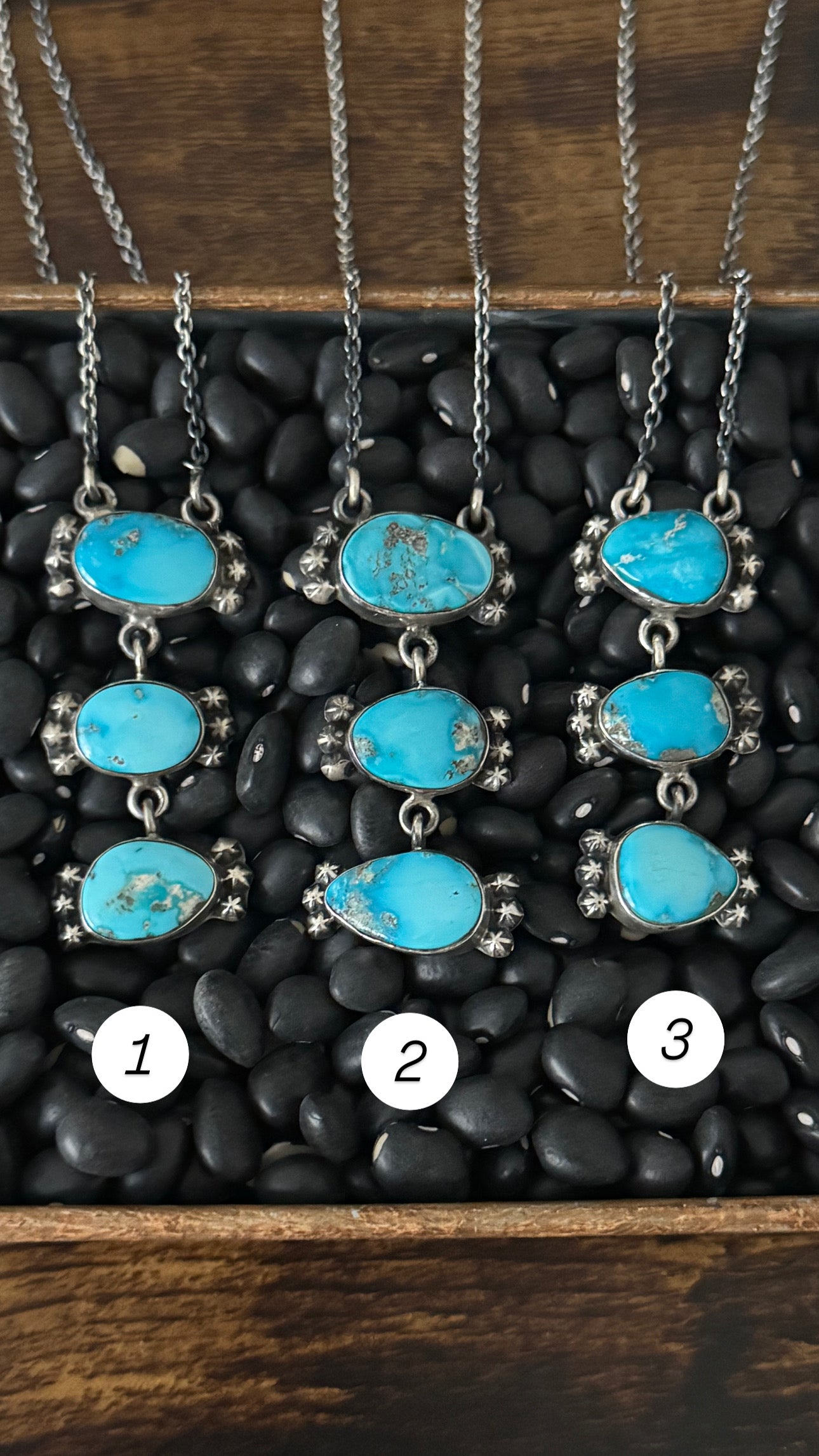 Southwest Valley Blue Turquoise & Sterling Silver Necklace