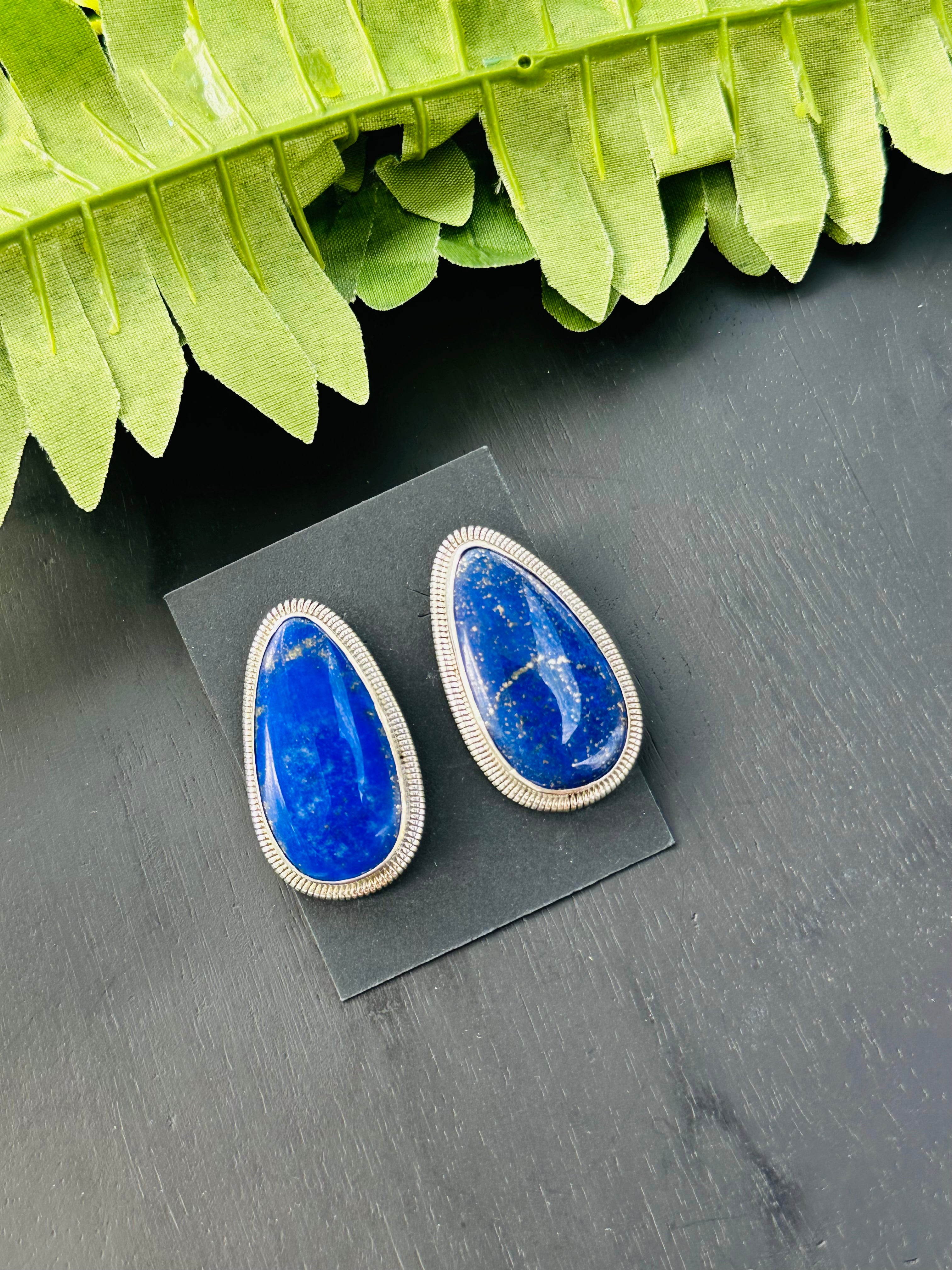 Wydell Billie Lapis & Sterling Silver Earrings