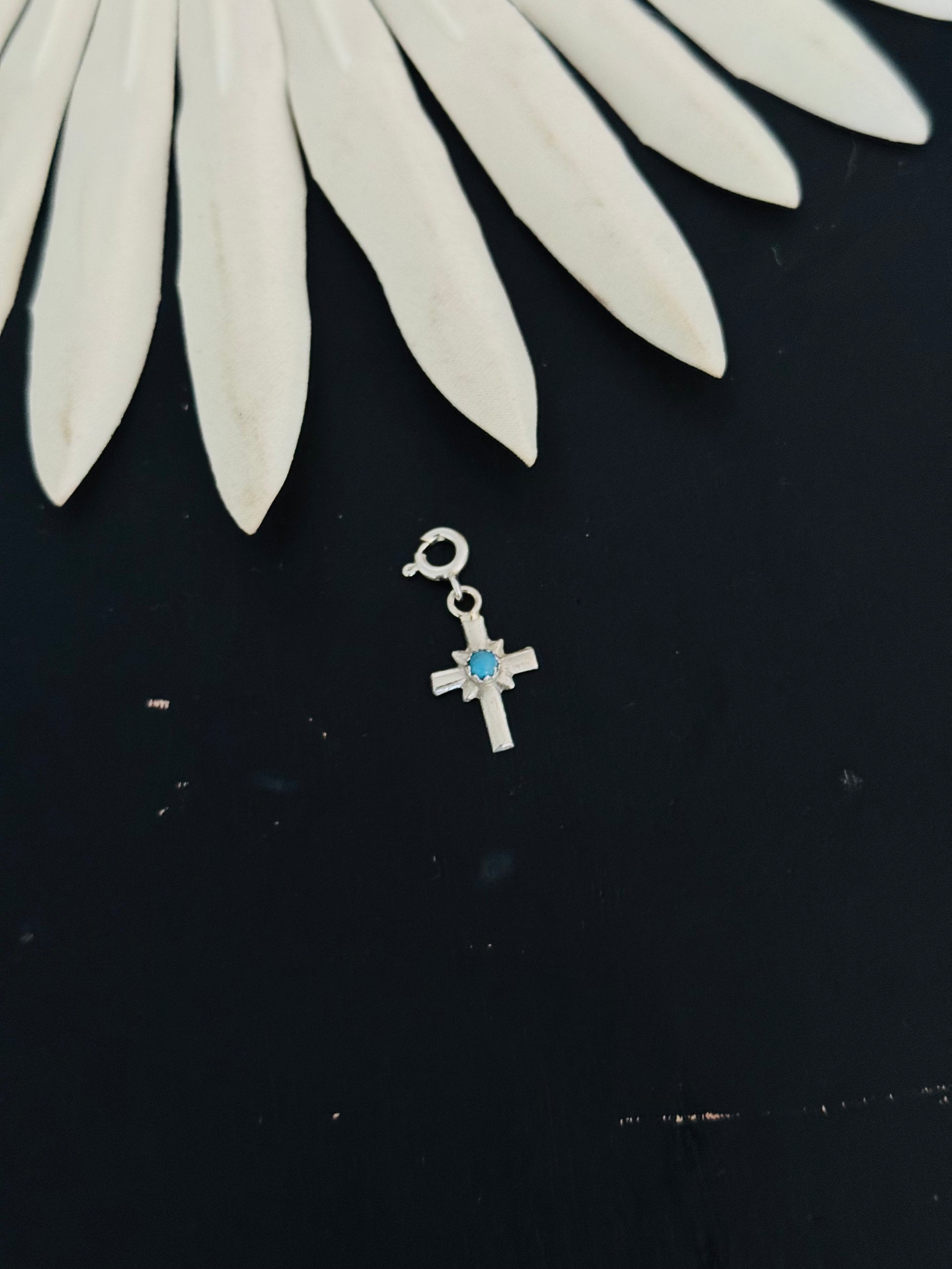 Navajo Made Sterling Silver Cross Cast Charms