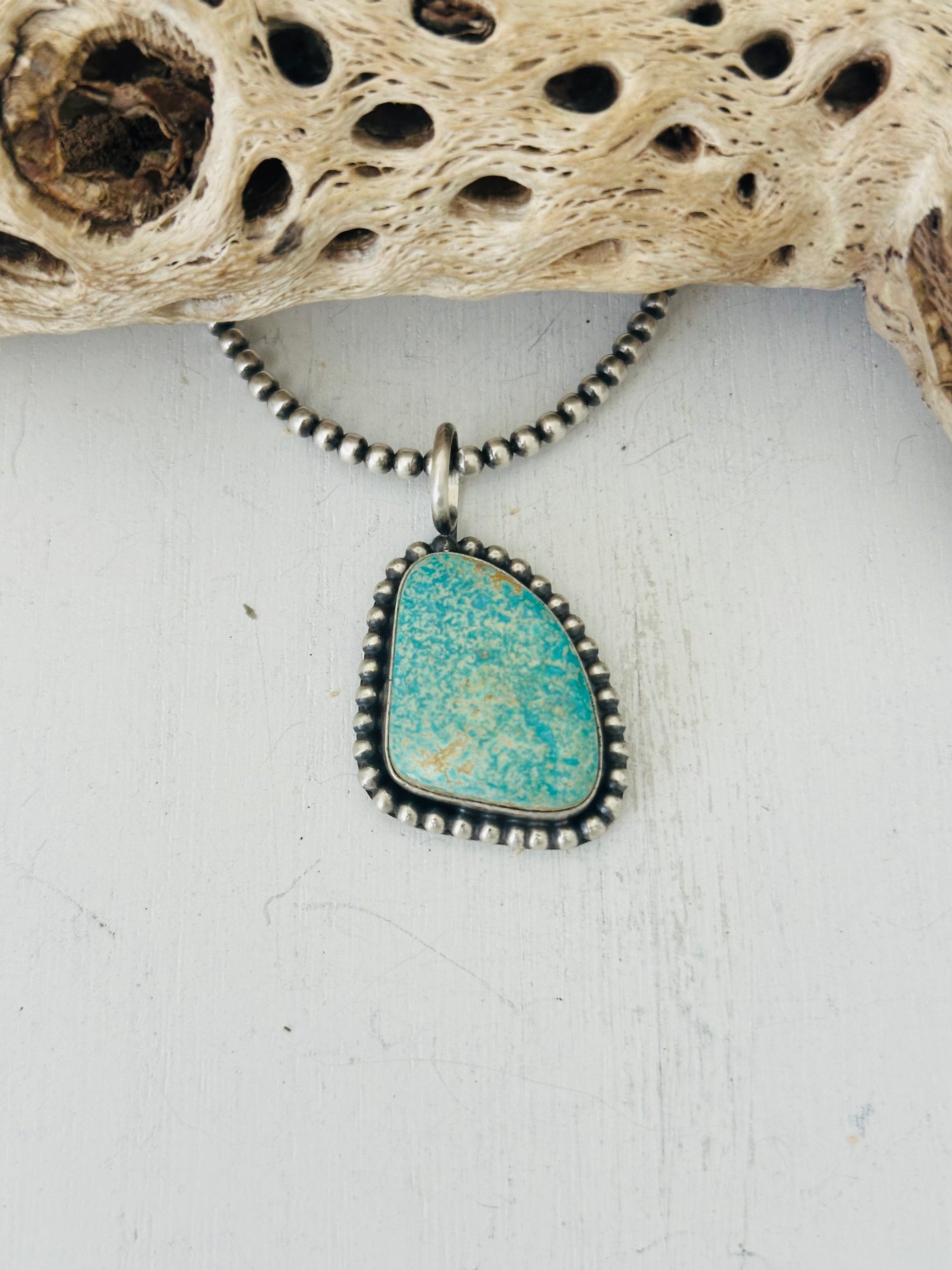 Anderson Largo Royston Turquoise & Sterling Silver Pendant