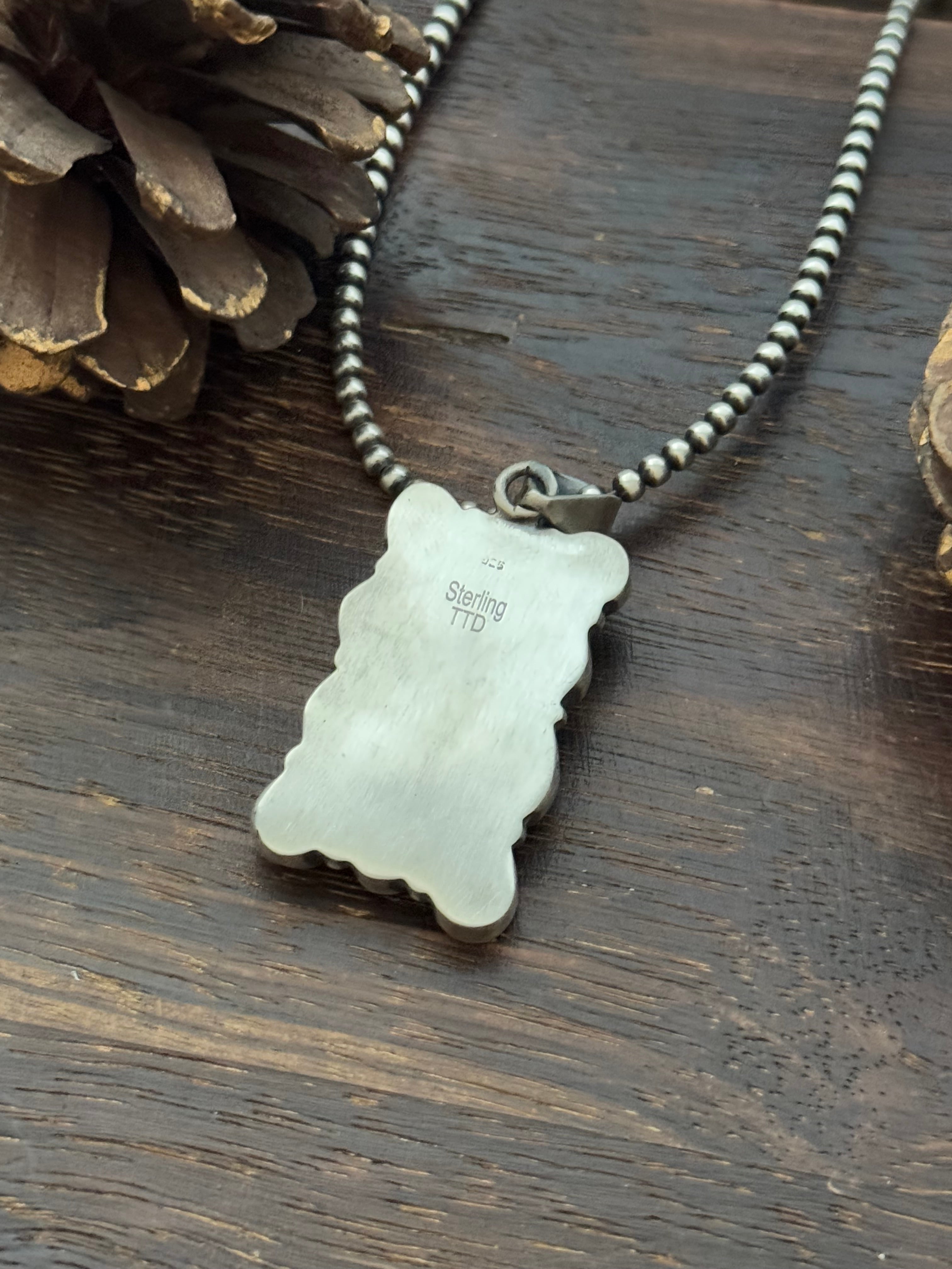 Southwest Multi Stone & Sterling Silver Pendant