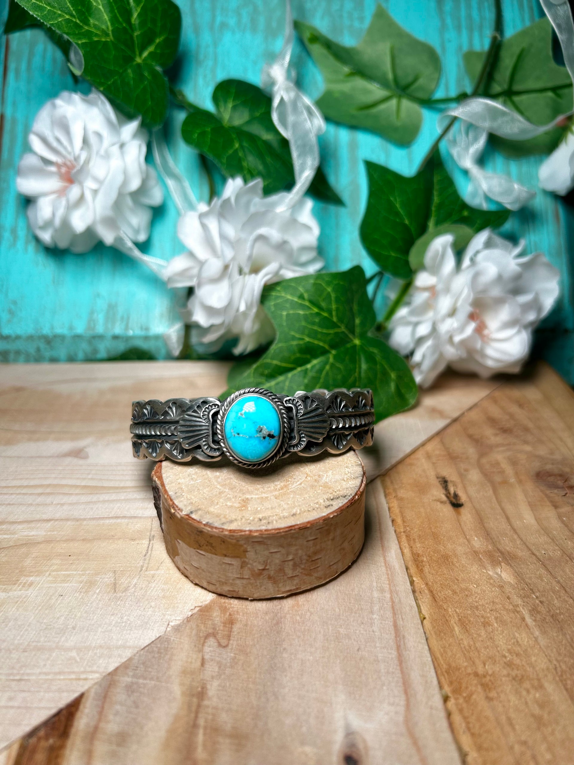 Randy Boyd Blue Ridge Turquoise & Sterling Silver Cuff Bracelet