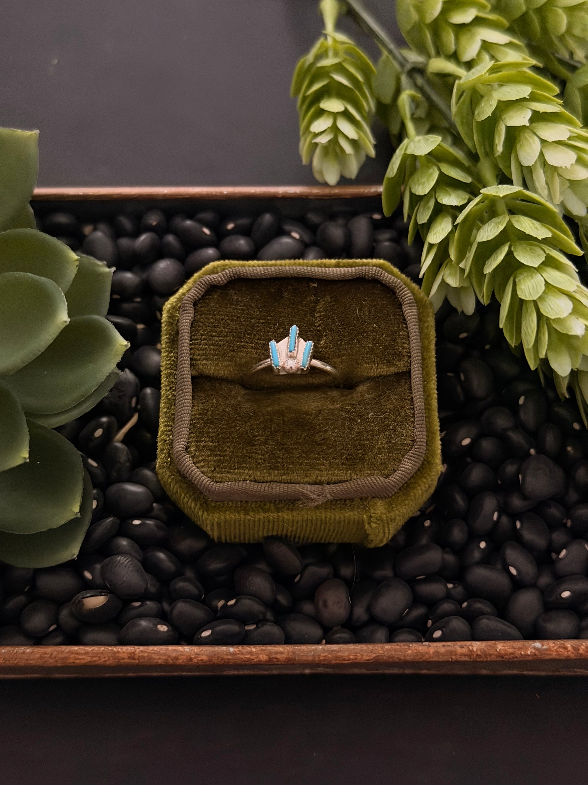 Navajo Made Turquoise & Sterling Silver Ring