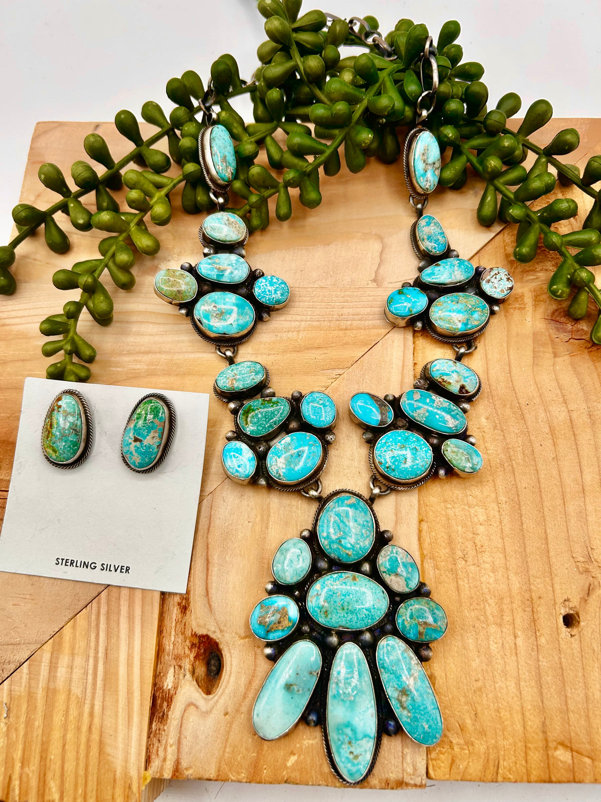 Travis Jim Mixed Turquoise & Sterling Silver Necklace Set