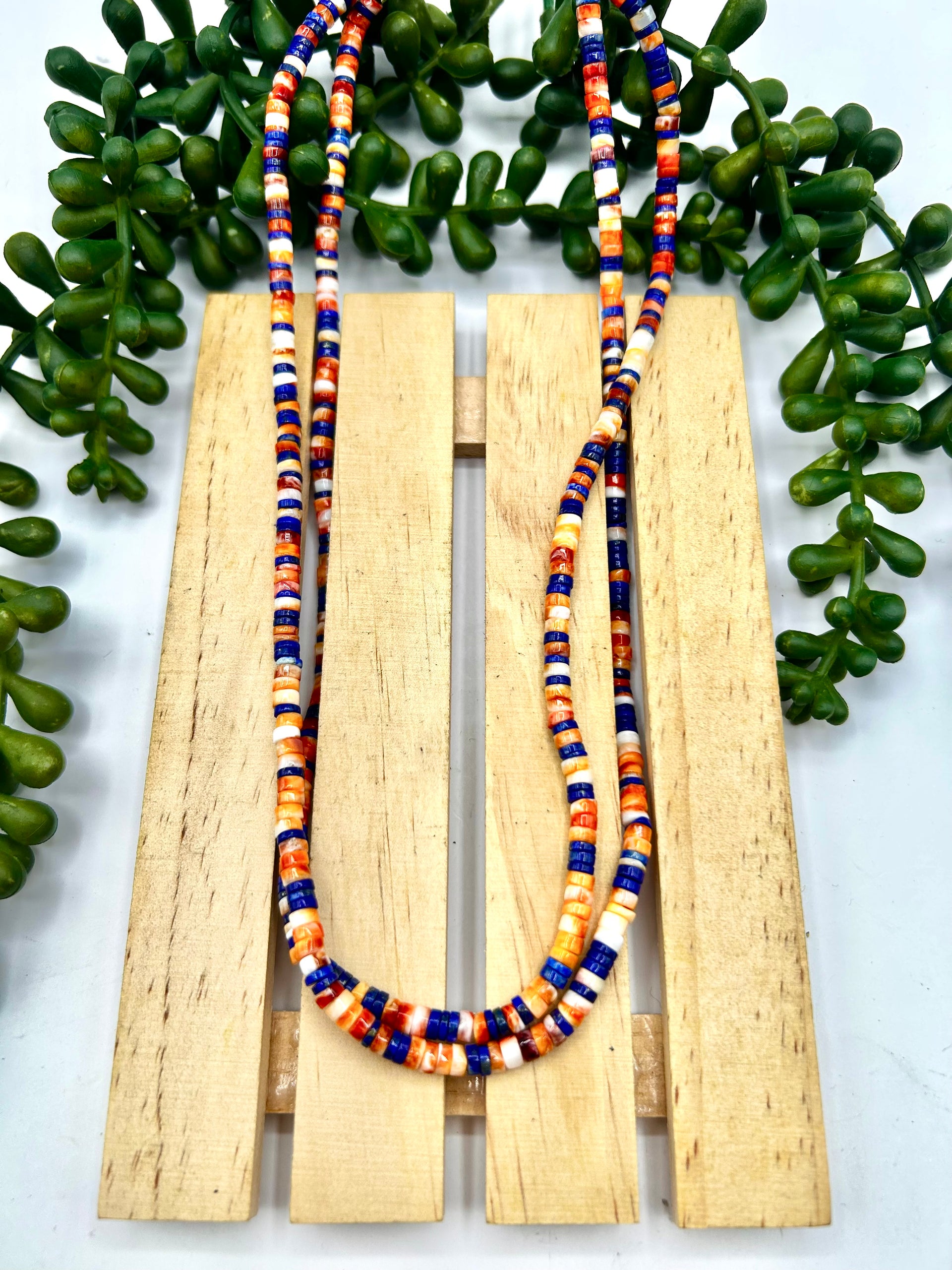 Navajo Made Multi Stone & Sterling Silver Necklace