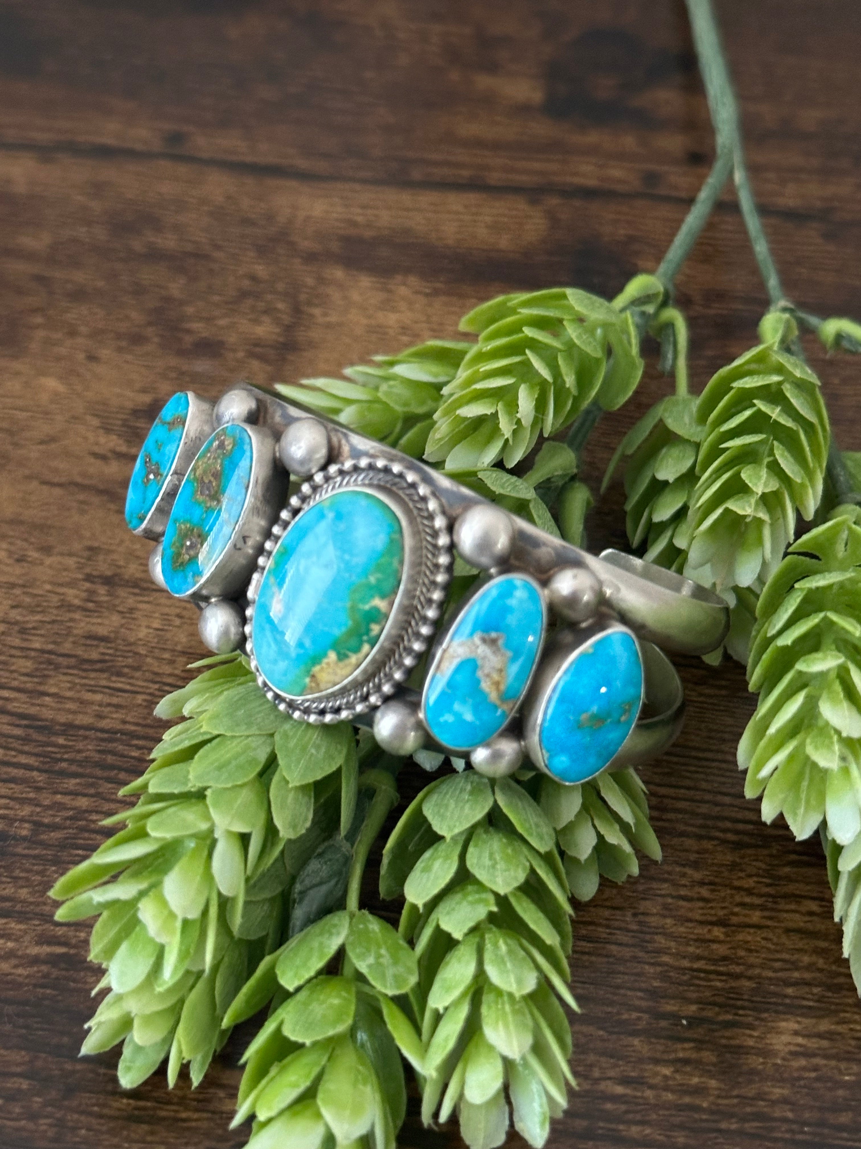 Kathleen Chavez Sonoran Mountain Turquoise & Sterling Silver Cuff Bracelet