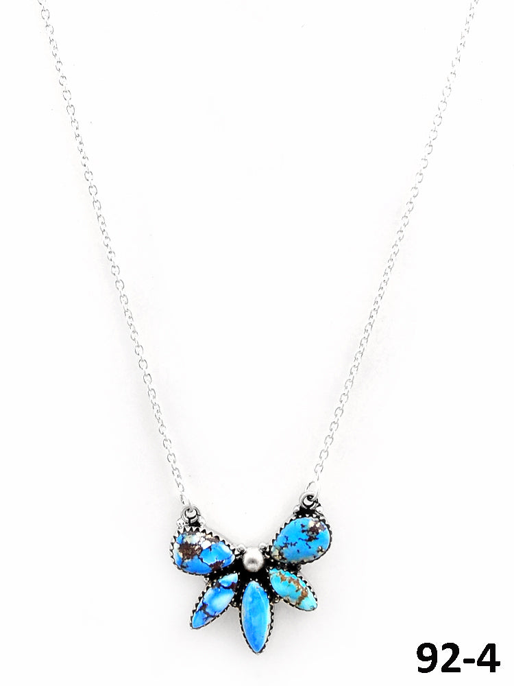 Southwest Made Golden Hill’s Turquoise & Sterling Silver Necklace