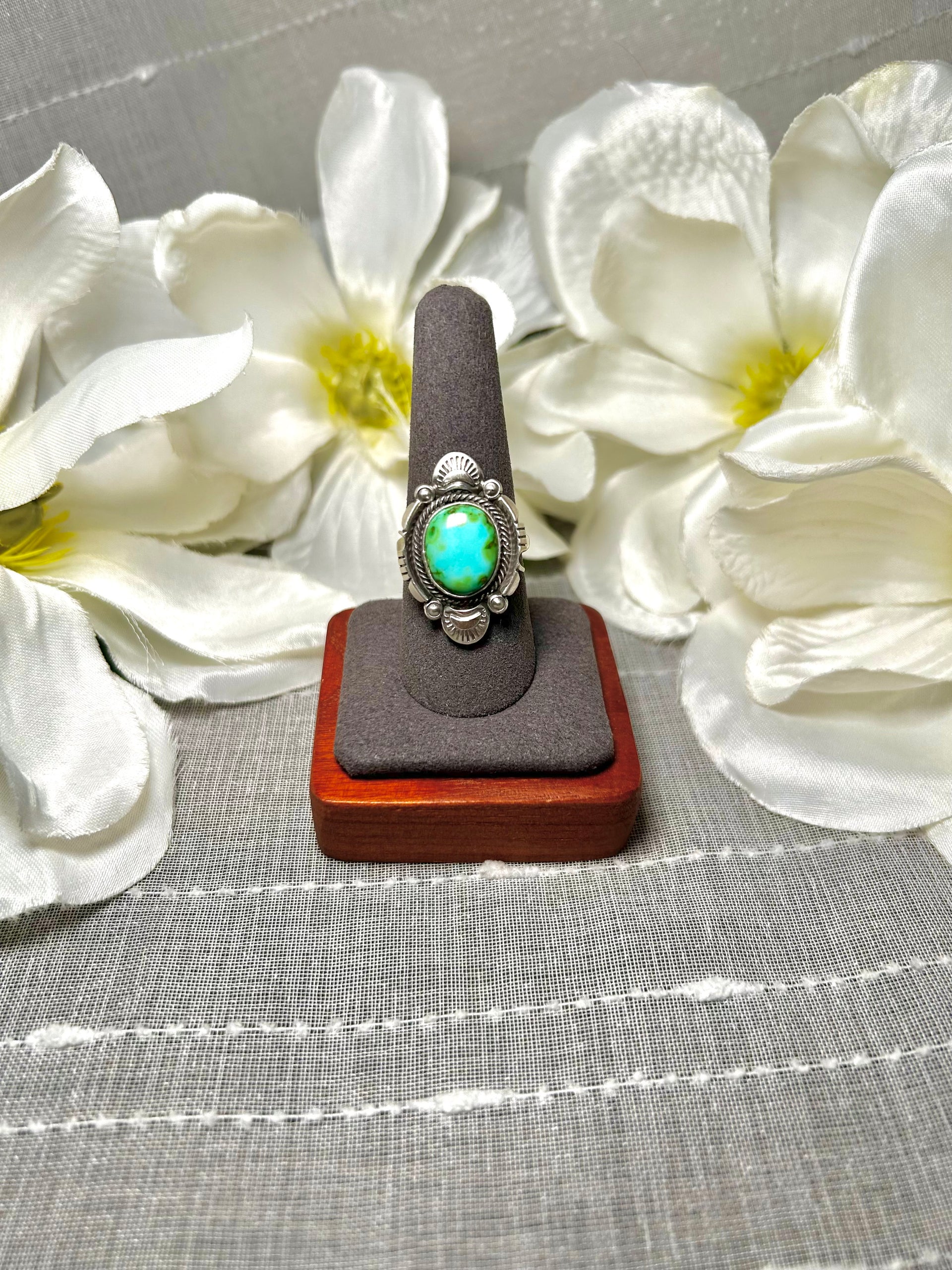 Daniel Benally Sonoran Gold & Sterling Silver Ring Size 8.75
