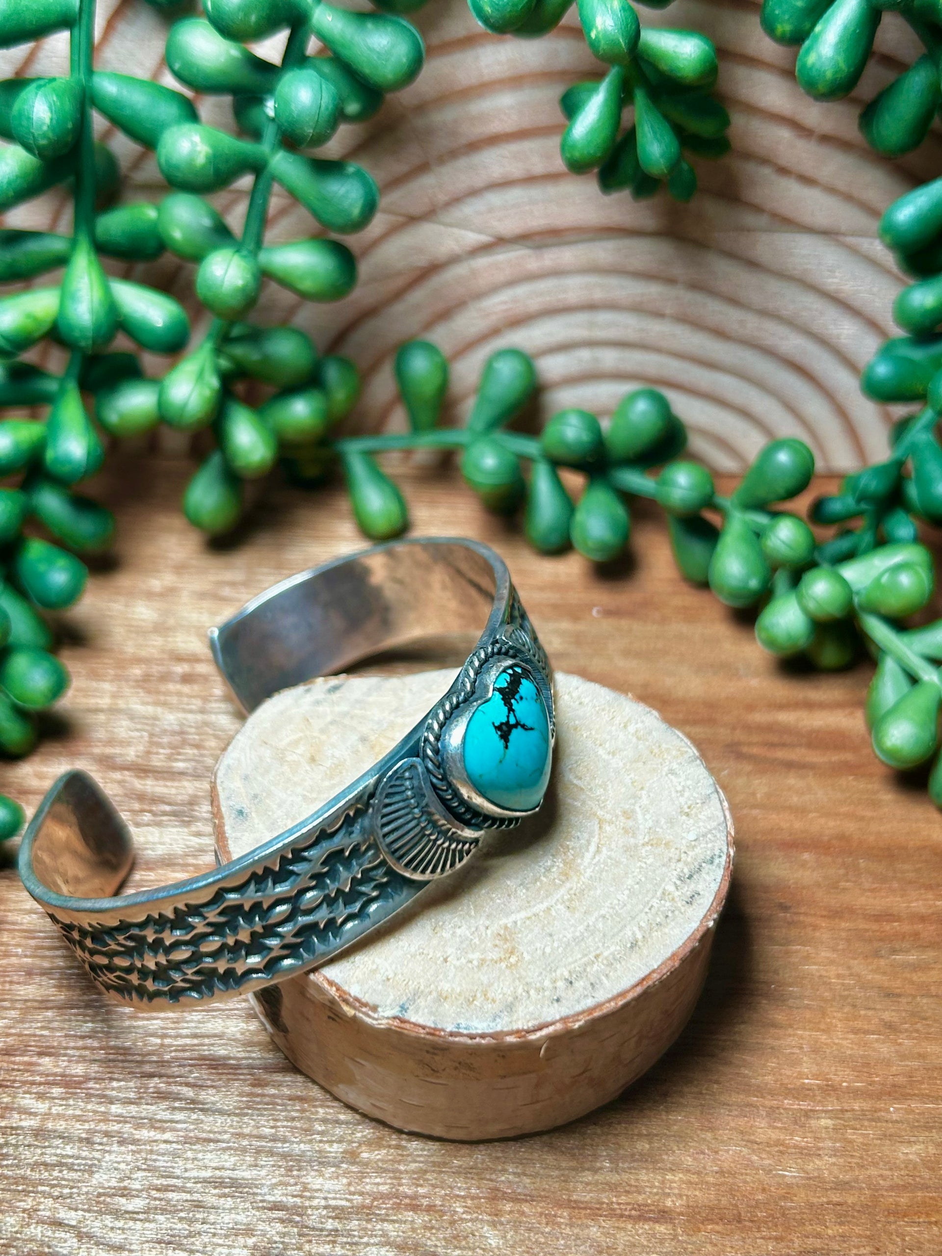 Sunshine Reeves Kingman Turquoise & Sterling Silver Cuff Bracelet