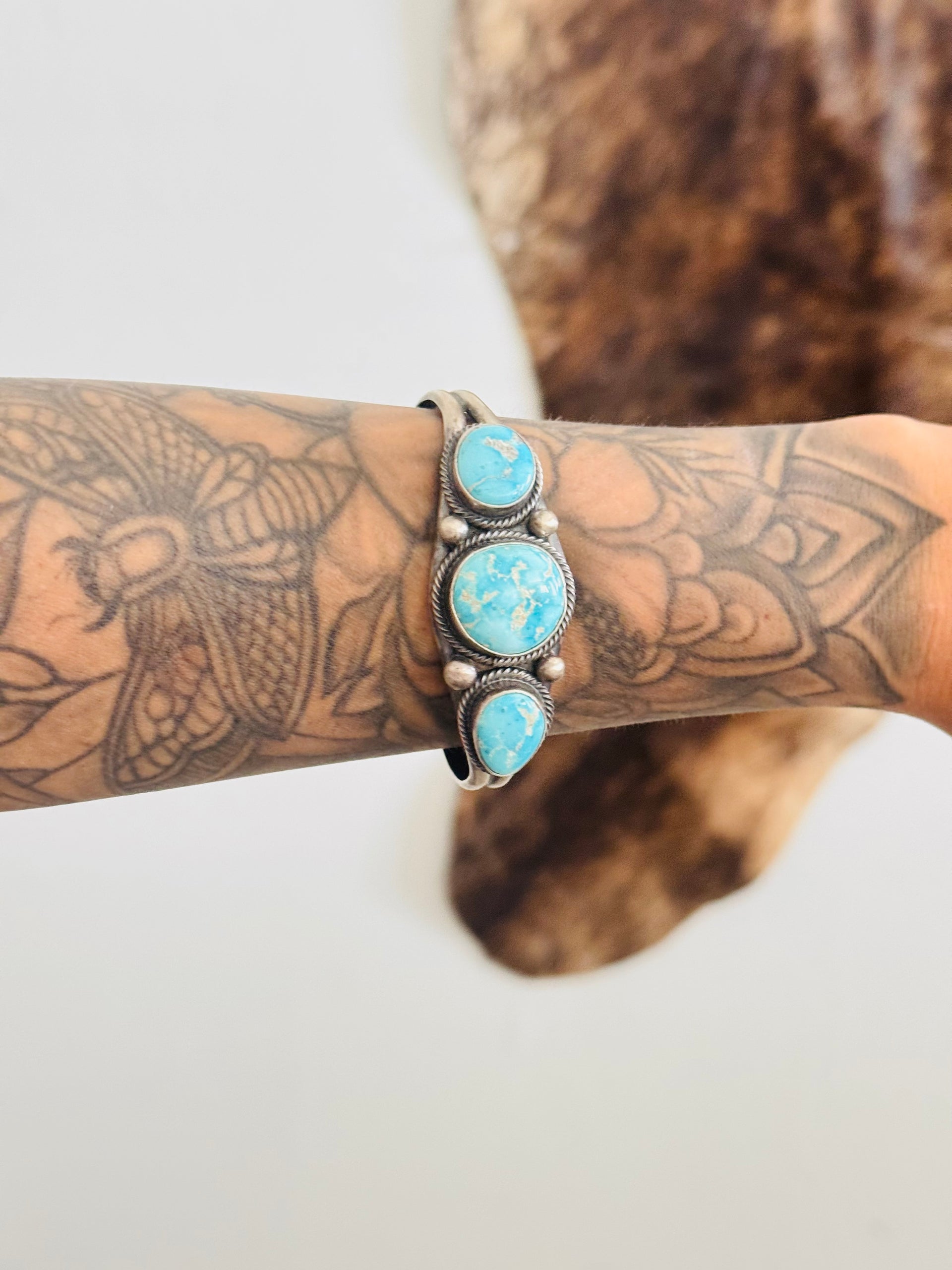 Kathleen Livingston Blue Ridge Turquoise & Sterling Silver Cuff Bracelet