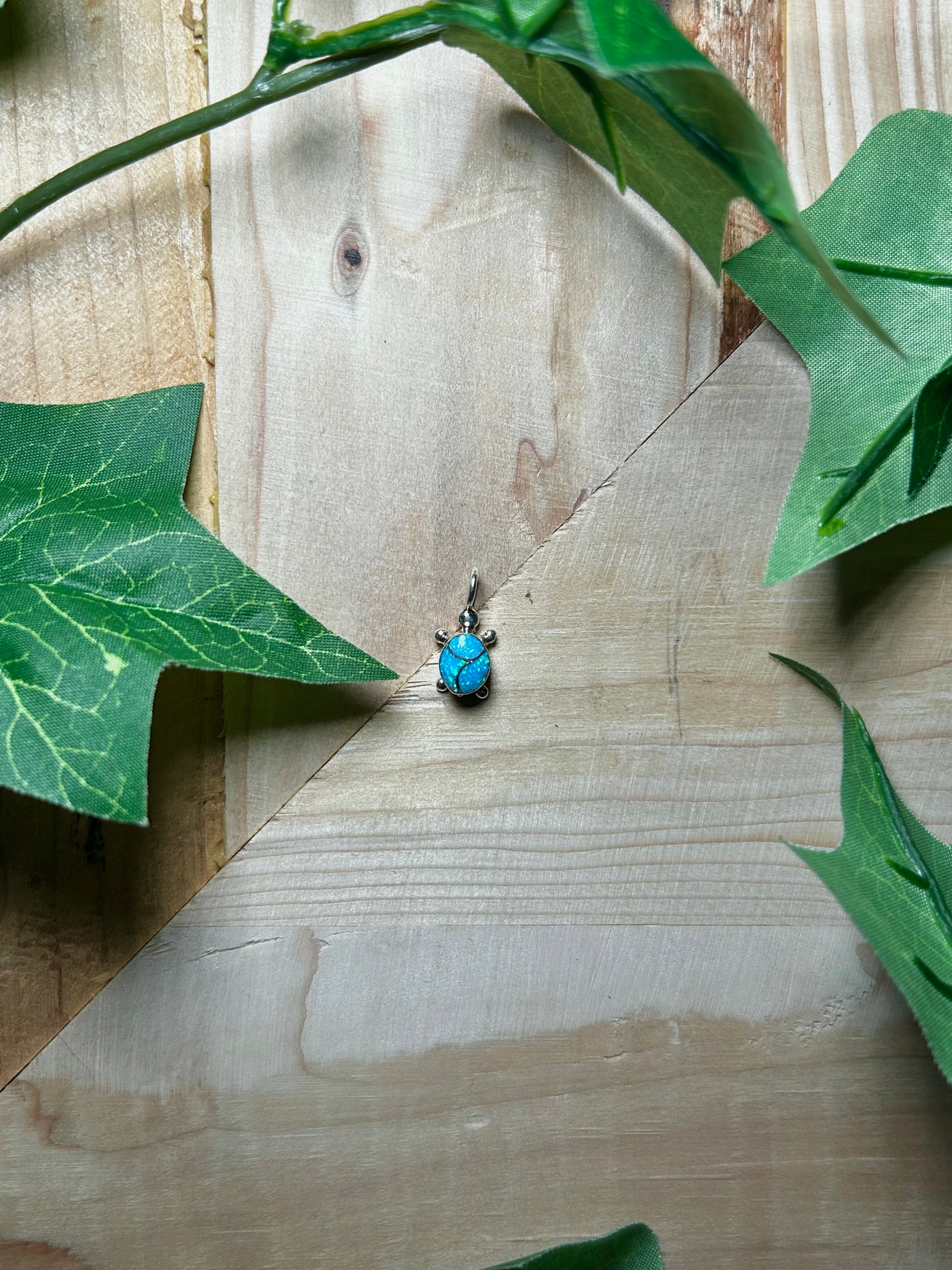 Zuni Opal & Sterling Silver Pendant