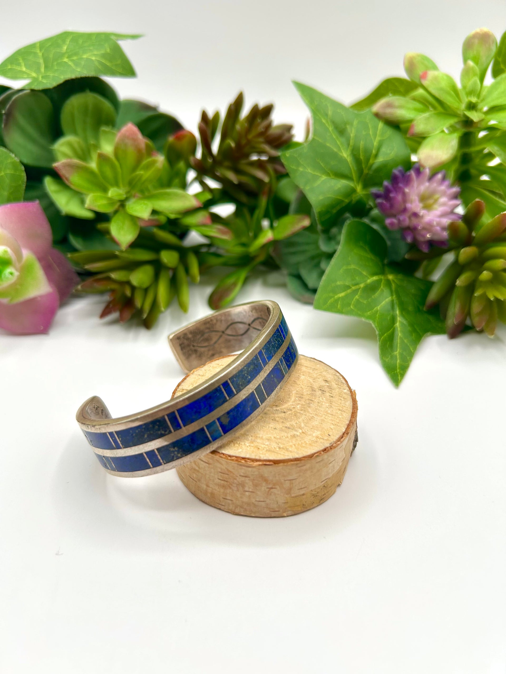 Wilson Dawes Lapis & Sterling Silver Cuff Bracelet