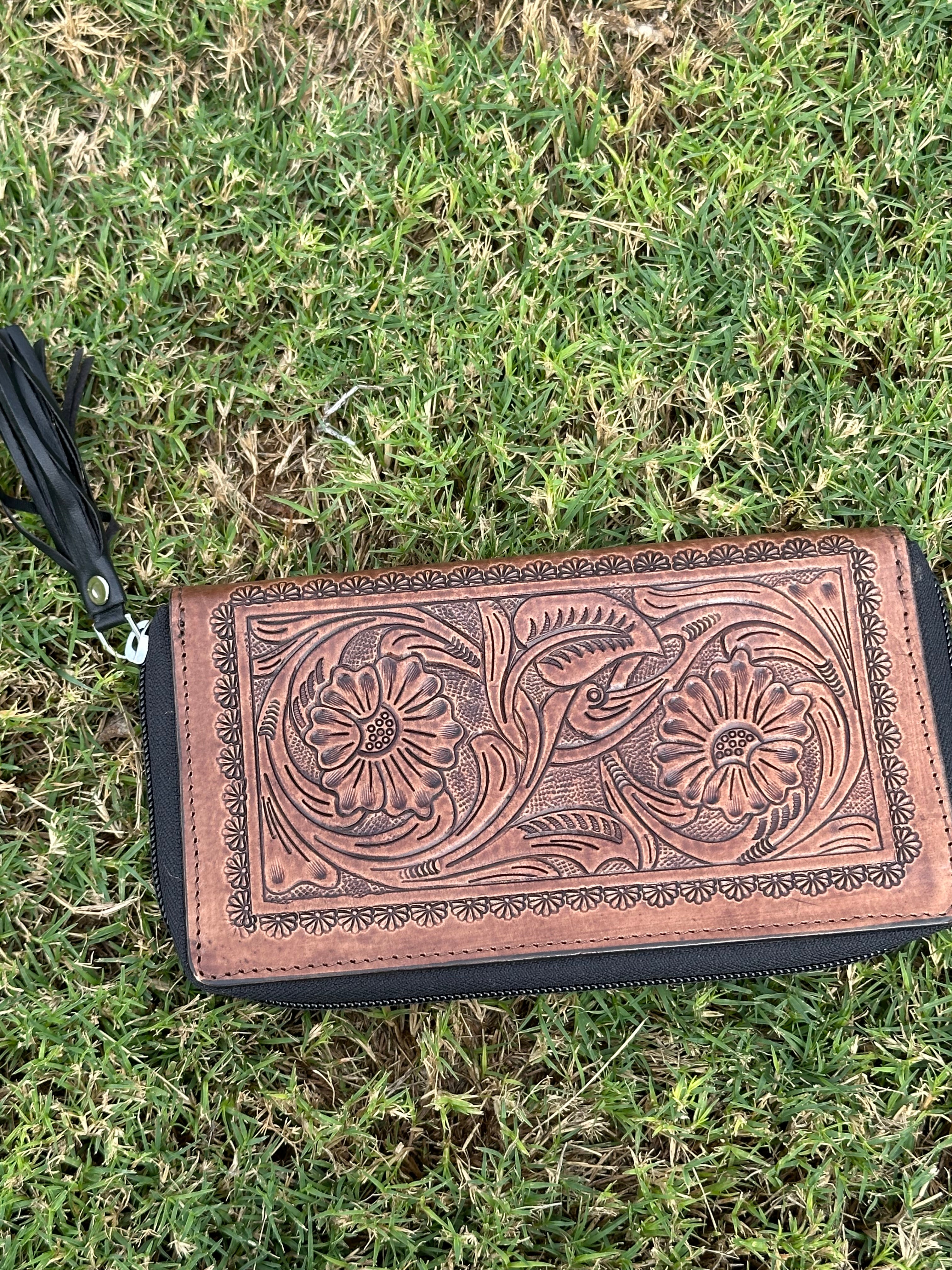 Genuine Tooled Leather Wallet