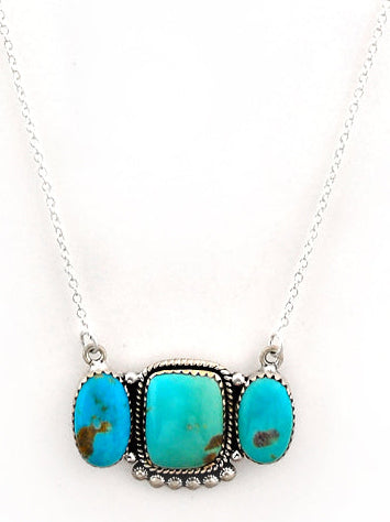 Southwest Made Santa Maria & Sterling Silver Necklace