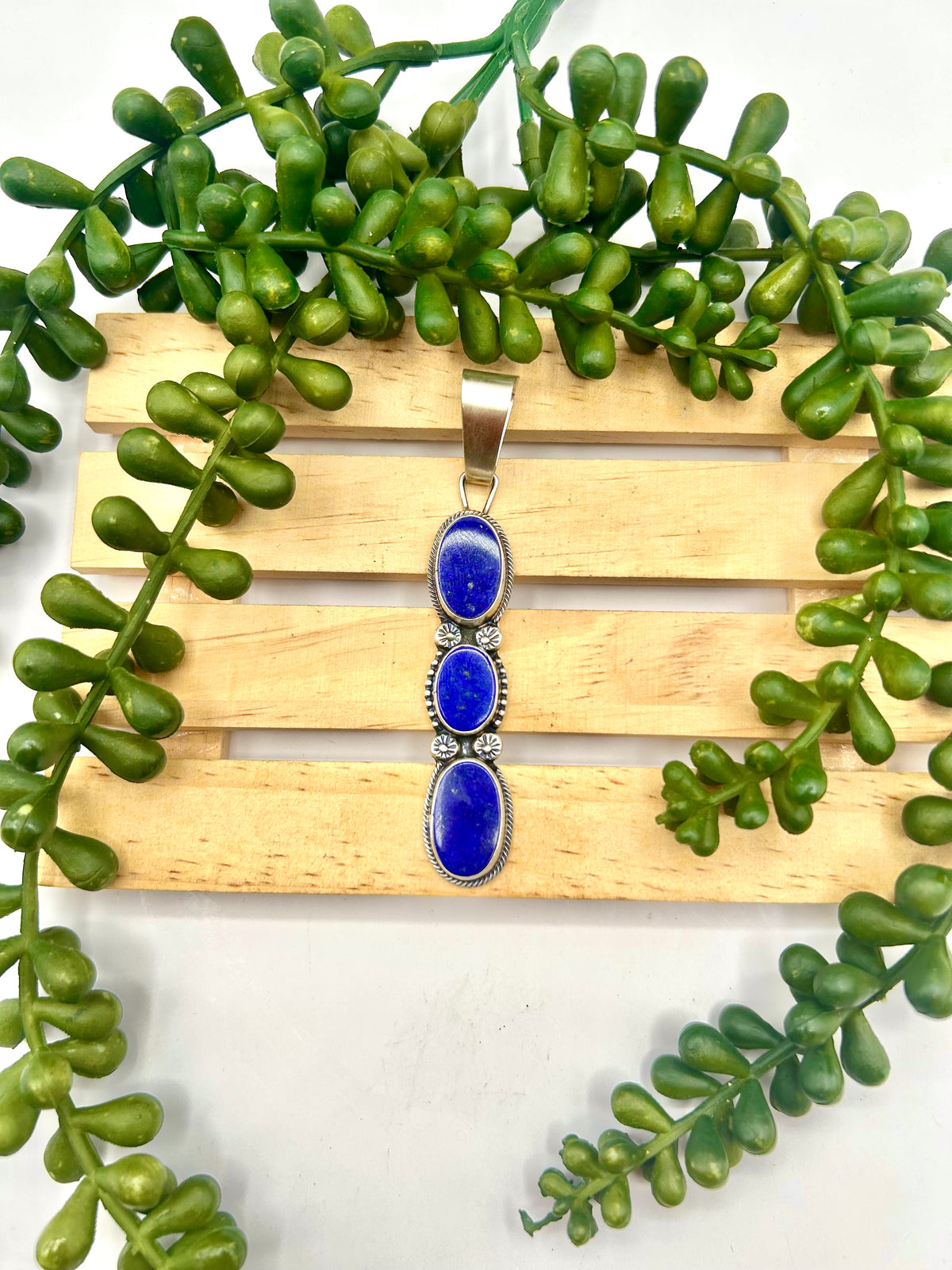 Travis Jim Lapis & Sterling Silver Pendant