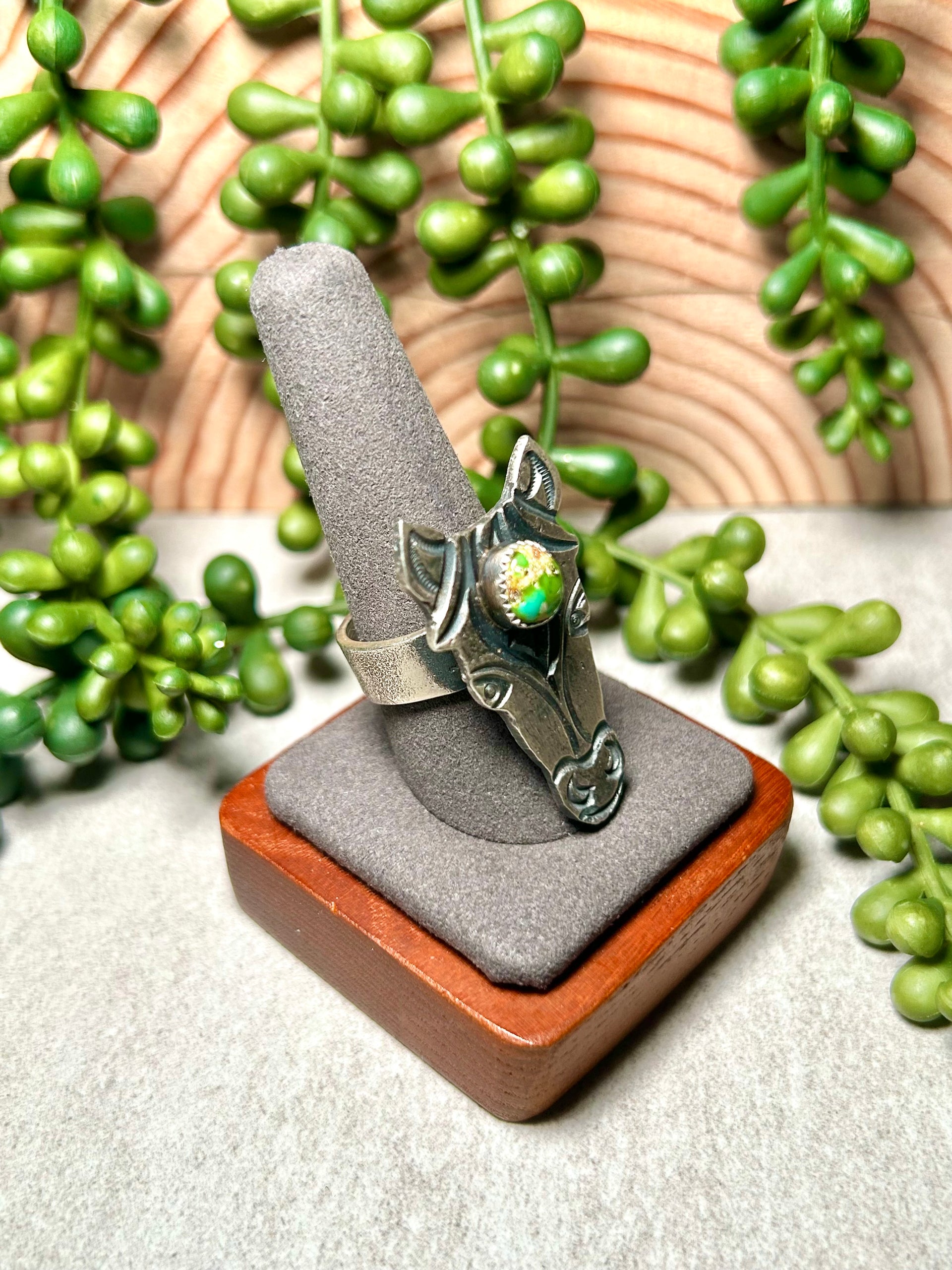 Kindale Billah Sonoran Gold Turquoise & Sterling Silver Adjustable Ring