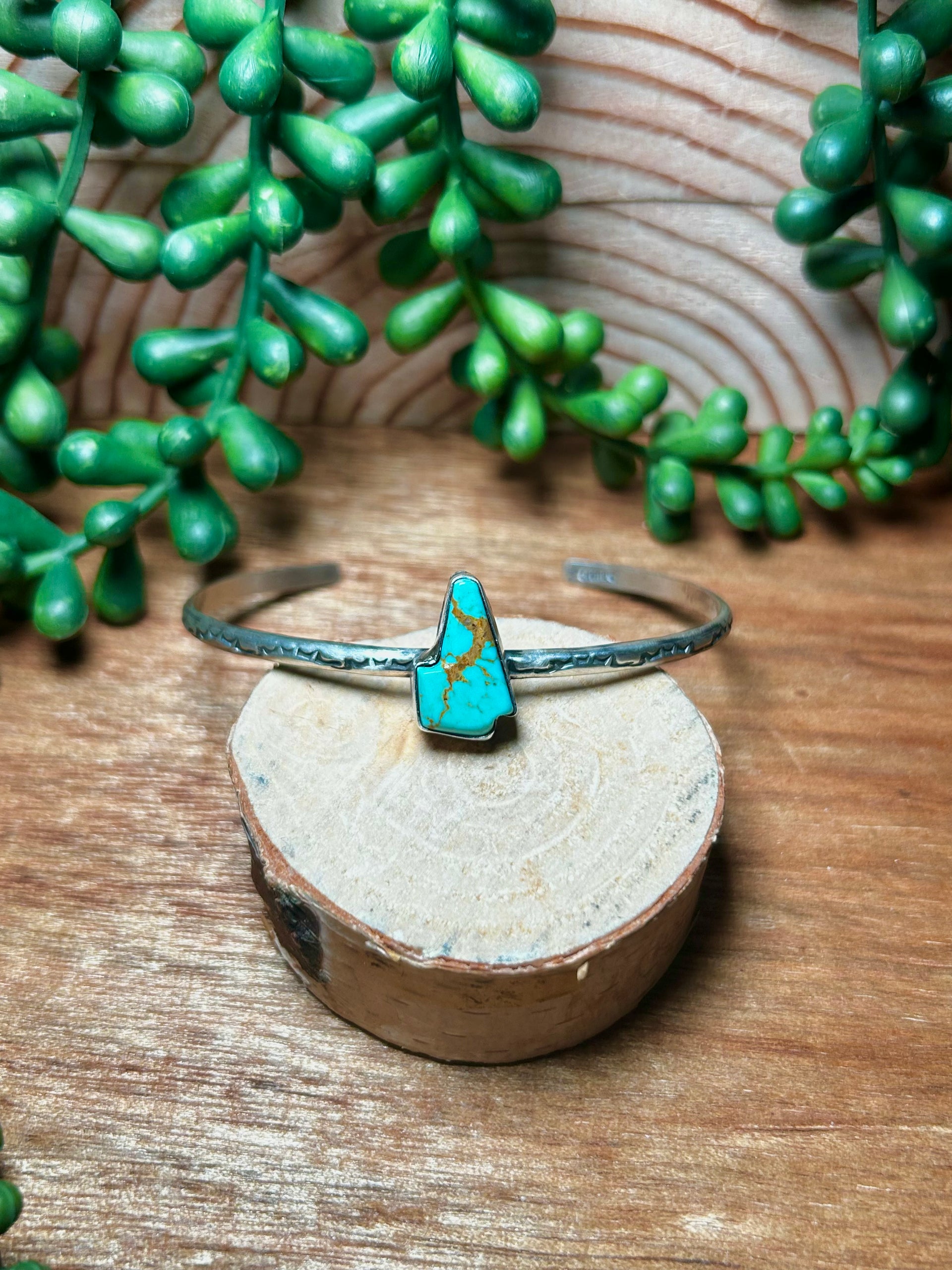 Donovan Skeets Kingman Turquoise& Sterling Silver Cuff Bracelet