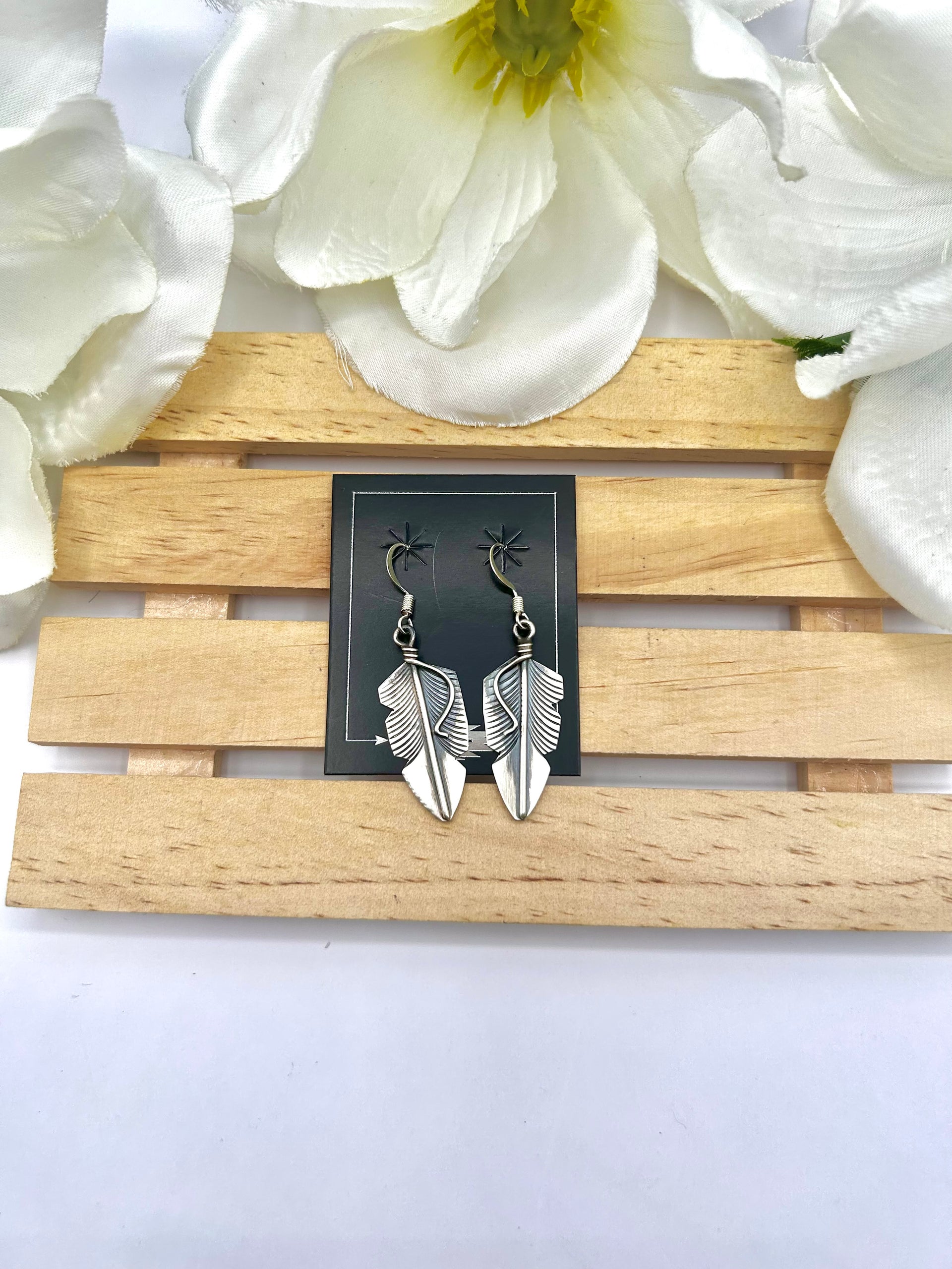 Chris Charley Sterling Silver Hook Earrings