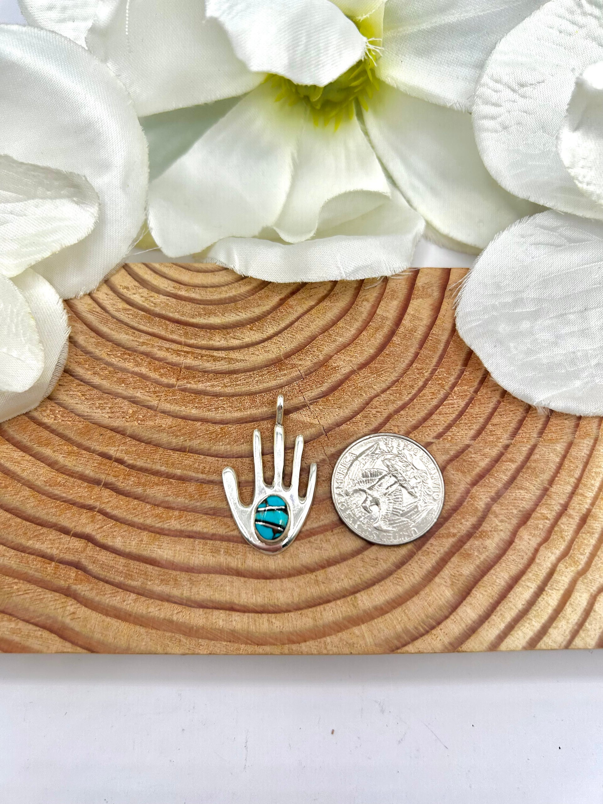 Joe Martinez Multi Stone & Sterling Silver Pendant