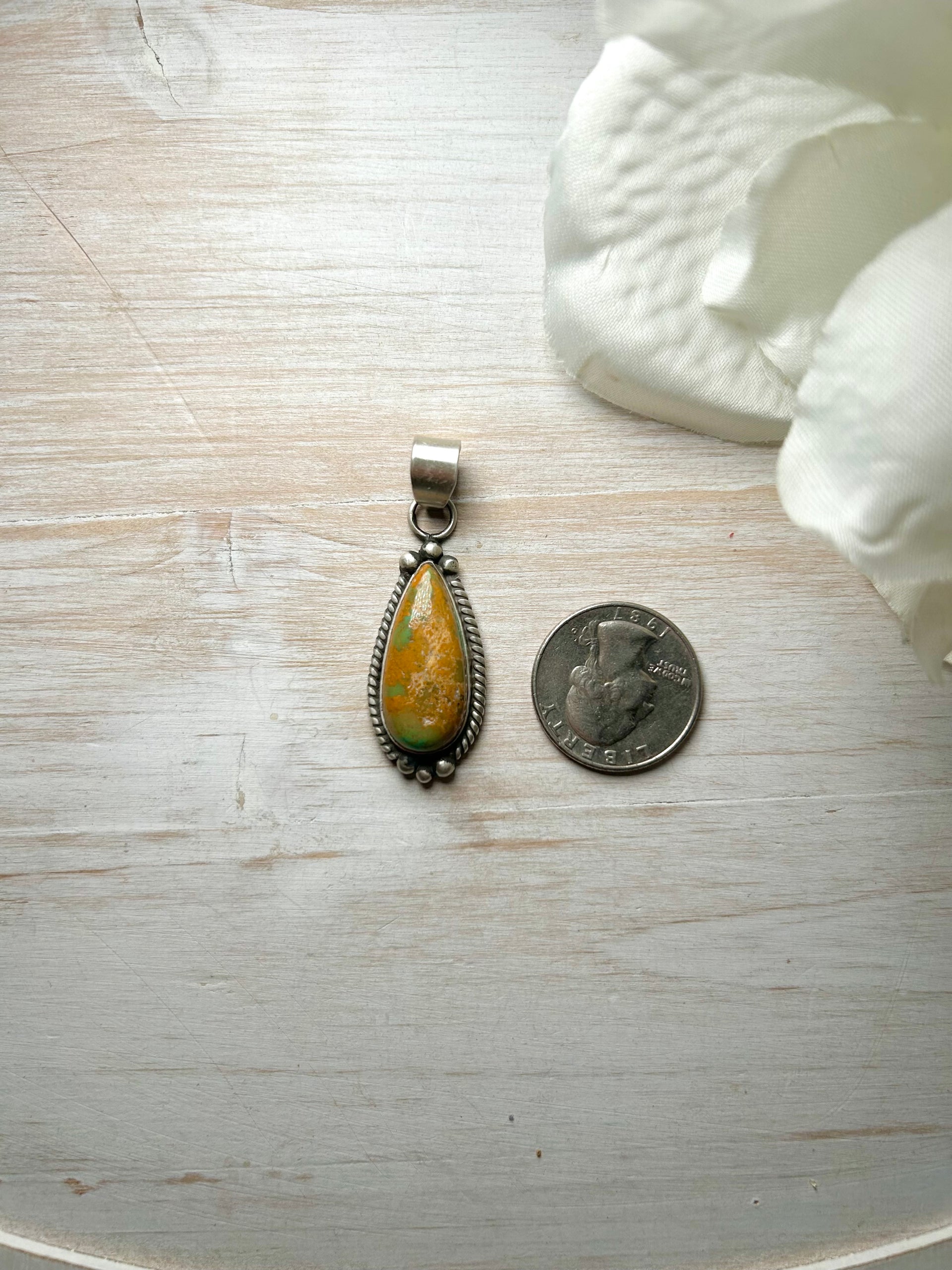 Zachariah David Evans Turquoise & Sterling Silver Pendant