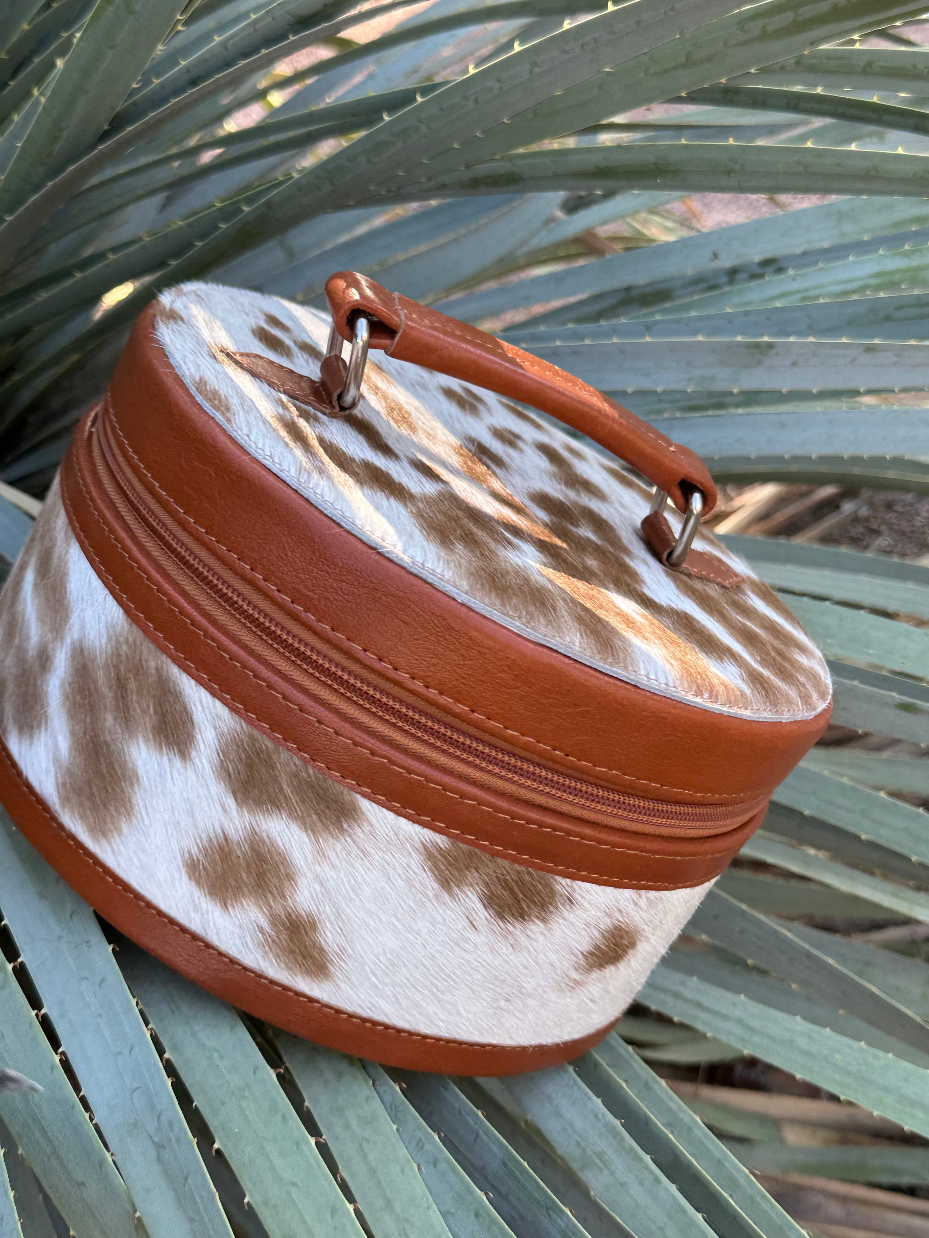 Genuine Leather & Cowhide Jewelry Box