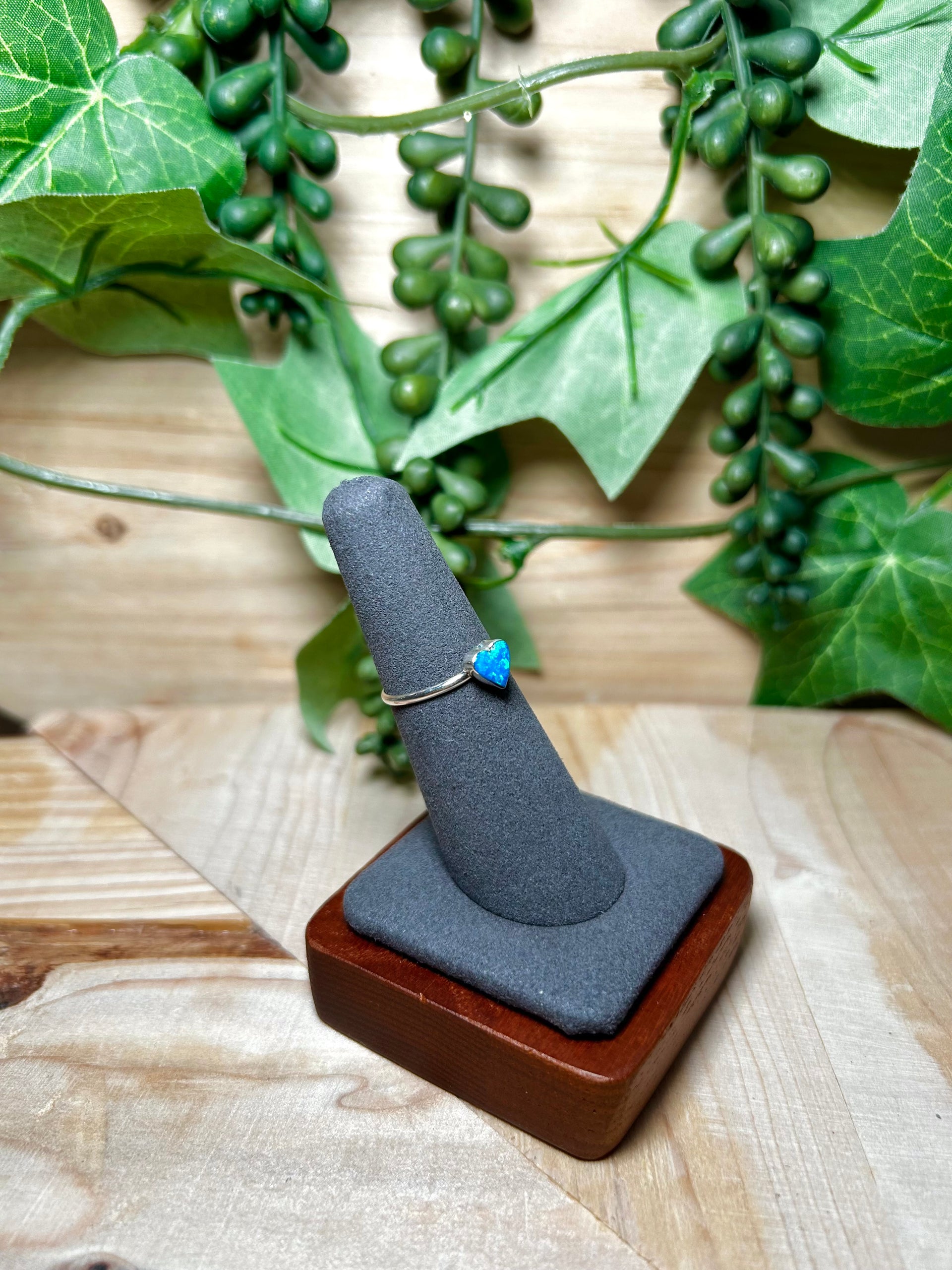 Navajo Made Opal & Sterling Silver Ring Size 6