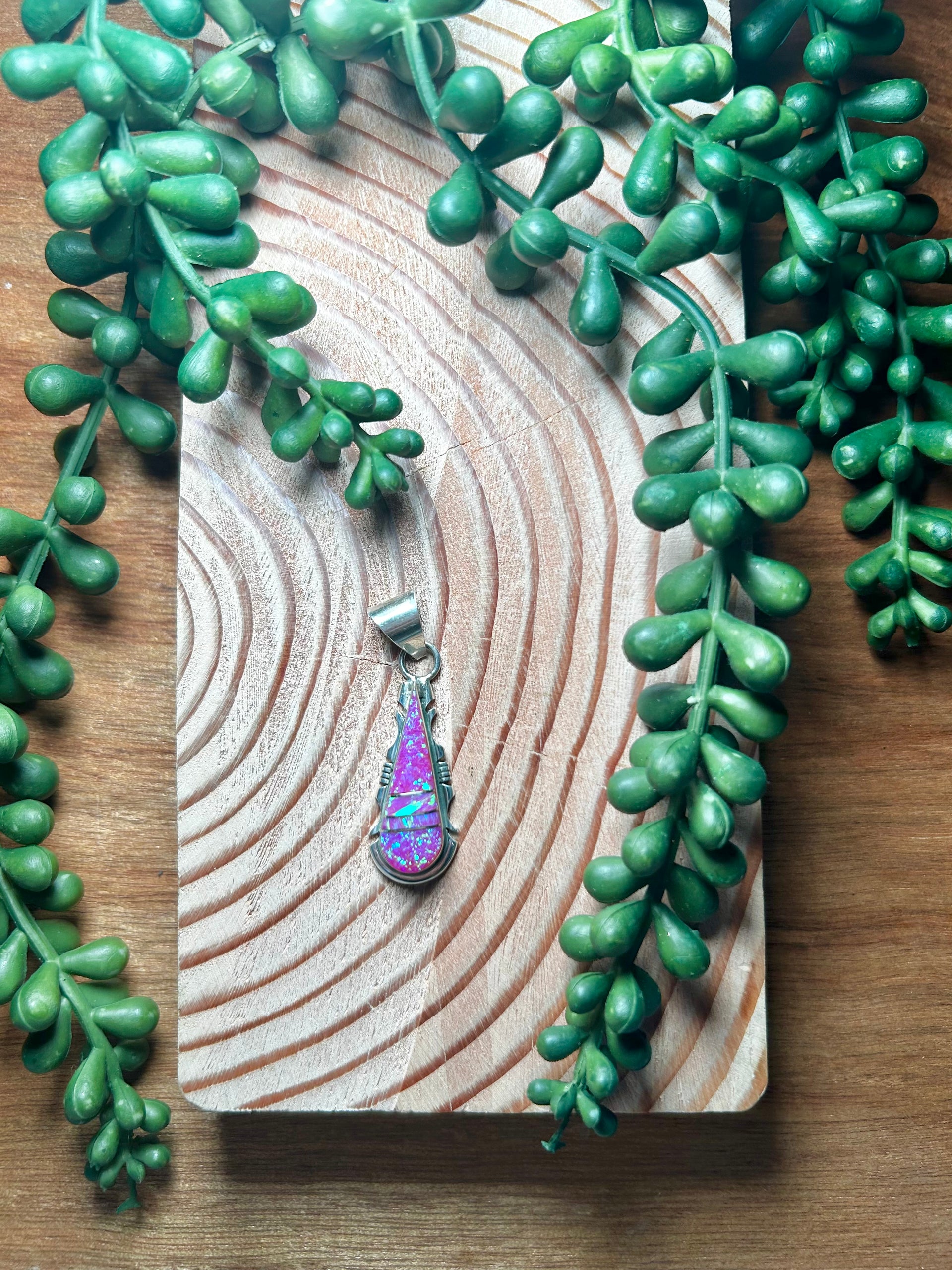 Steve Francisco Man-Made Opal & Sterling Silver Pendant