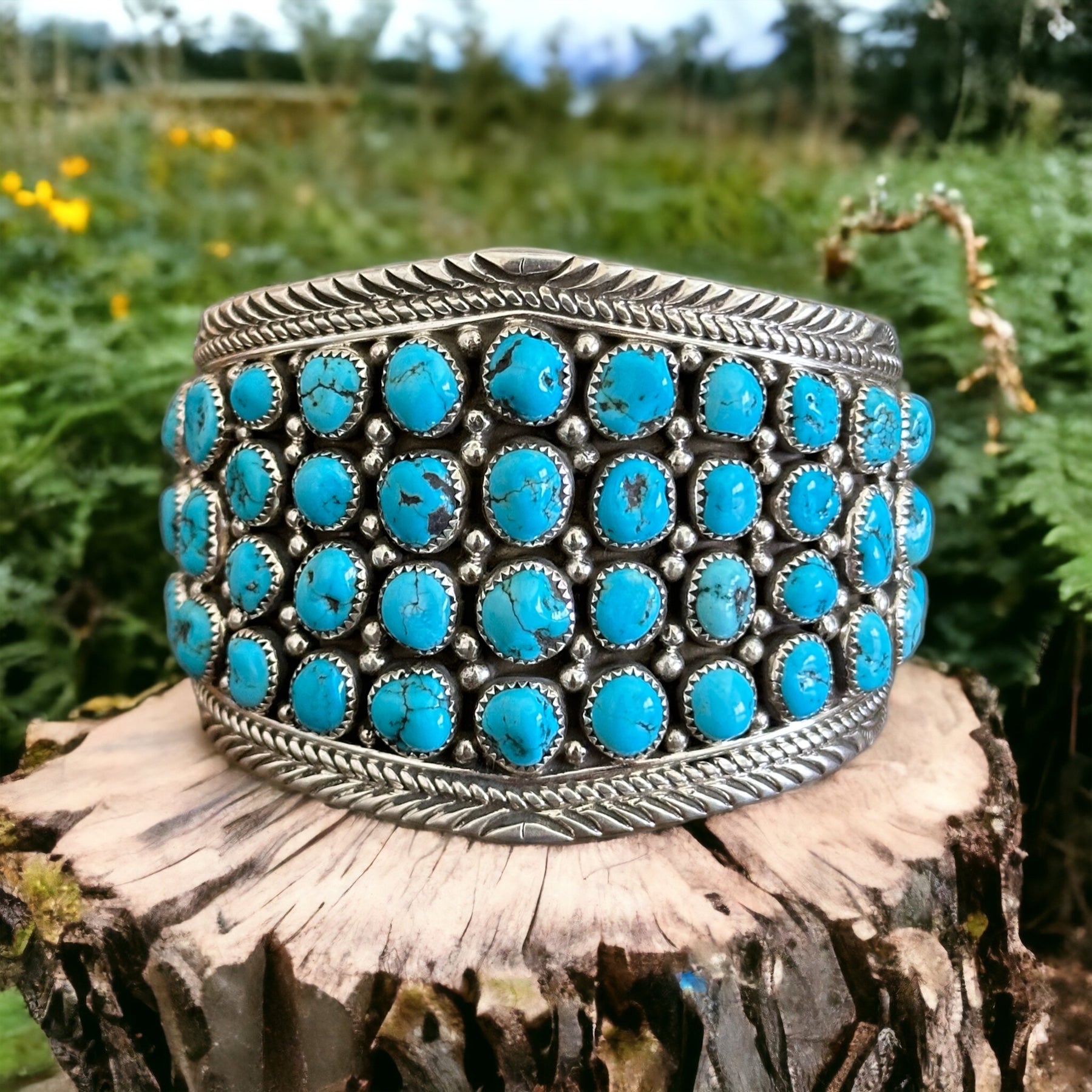Merle House Kingman Turquoise & Sterling Silver Cuff Bracelet