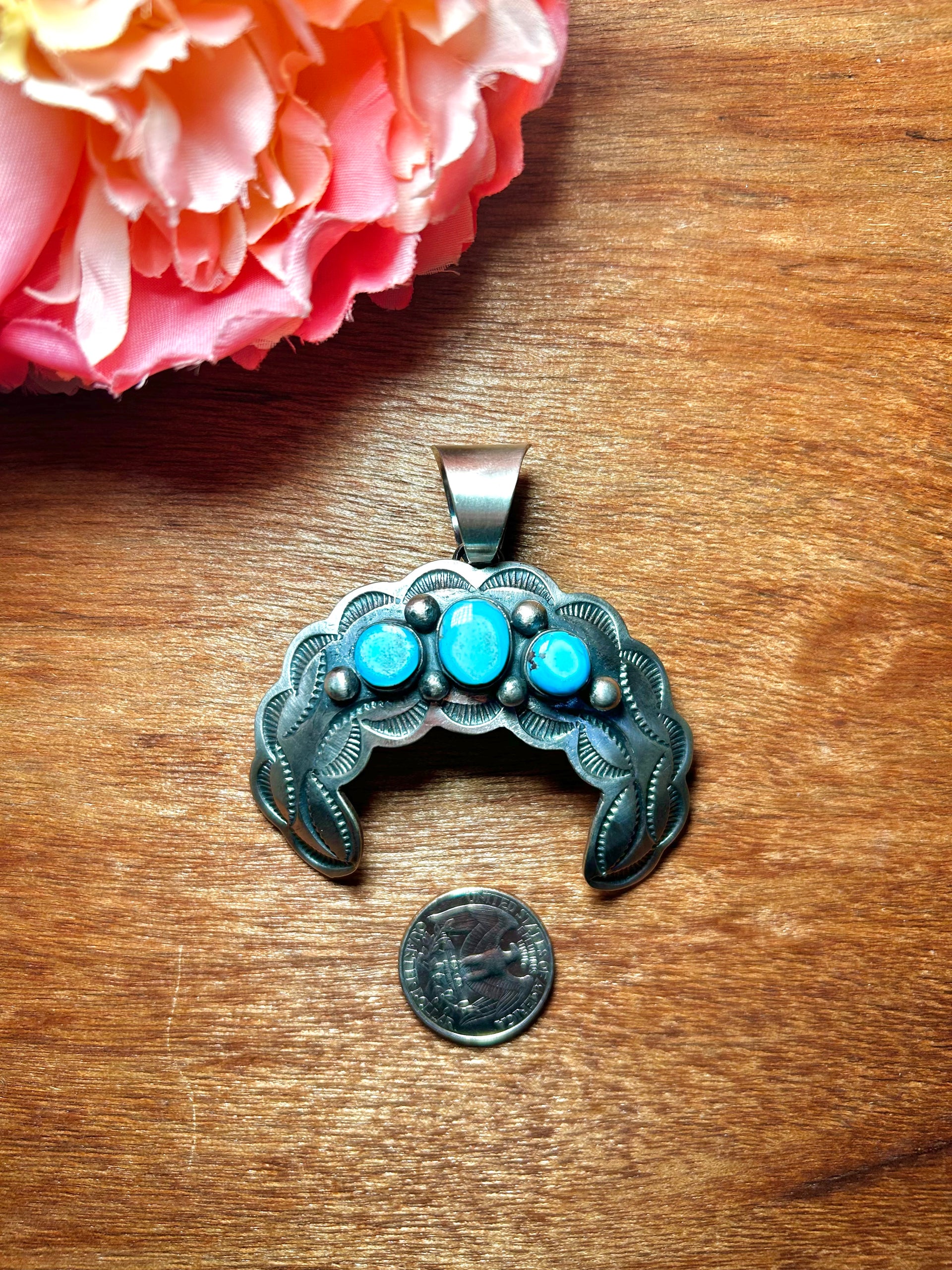 Chimney Butte Golden Hill & Sterling Silver Pendant