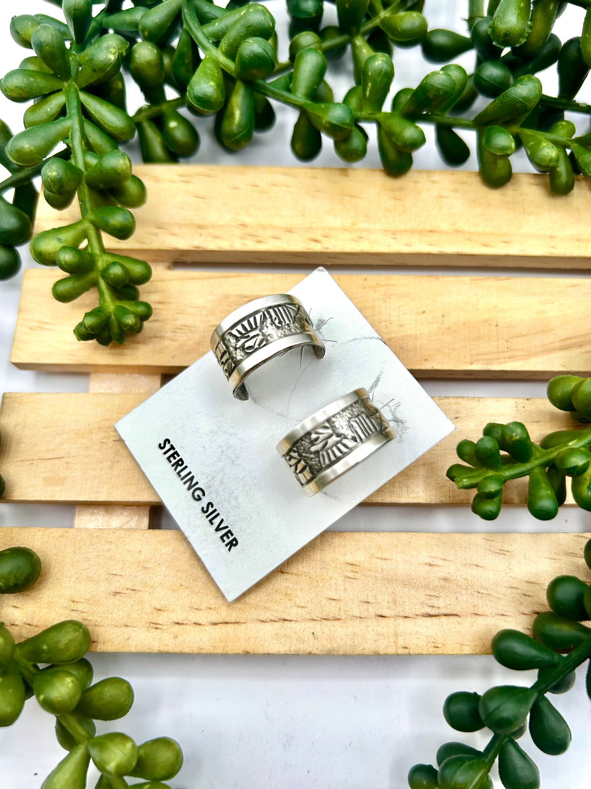 Elaine Becenti Sterling Silver Post Earrings
