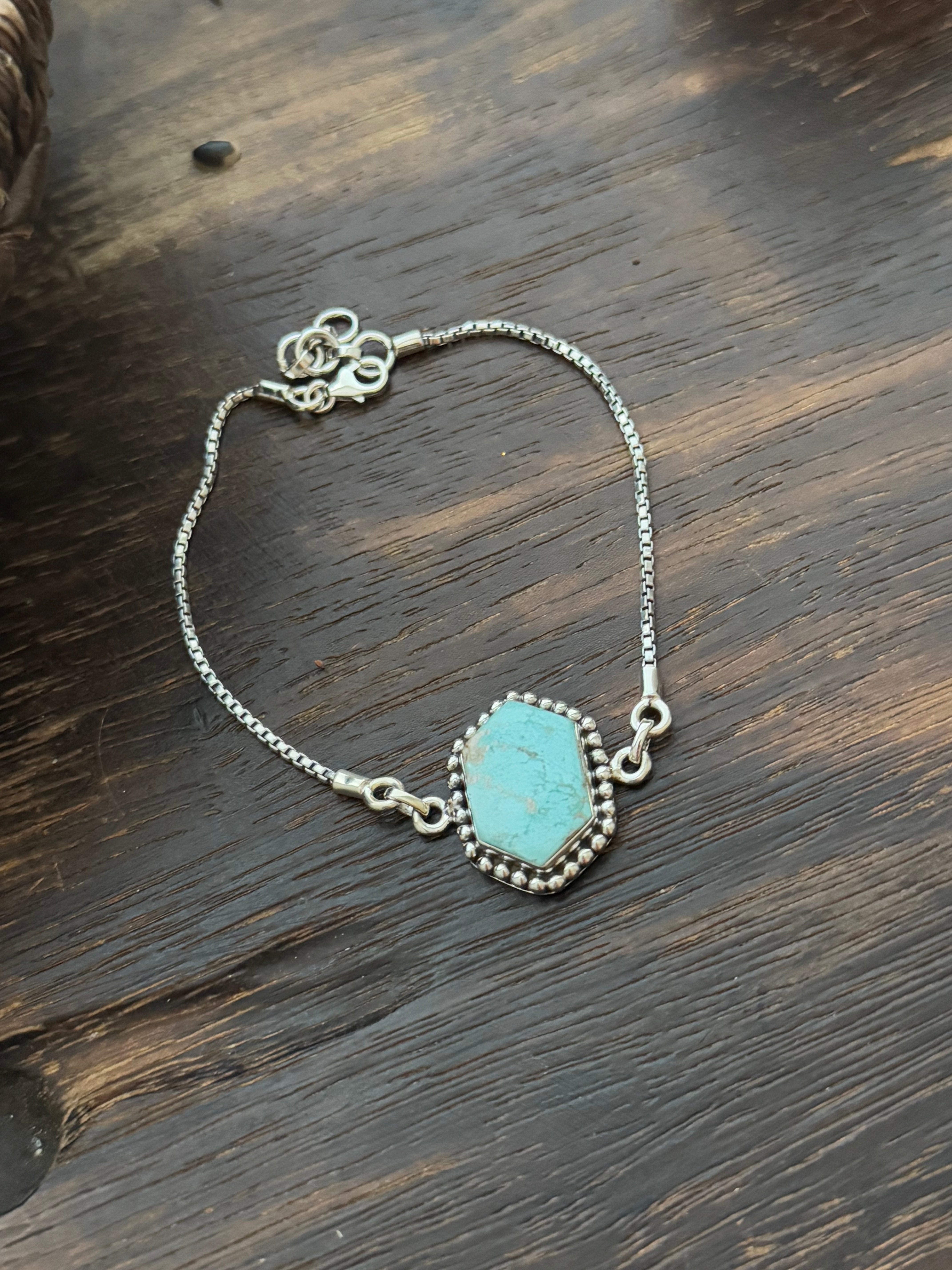 TTD Kingman Turquoise & Sterling Silver Bracelet