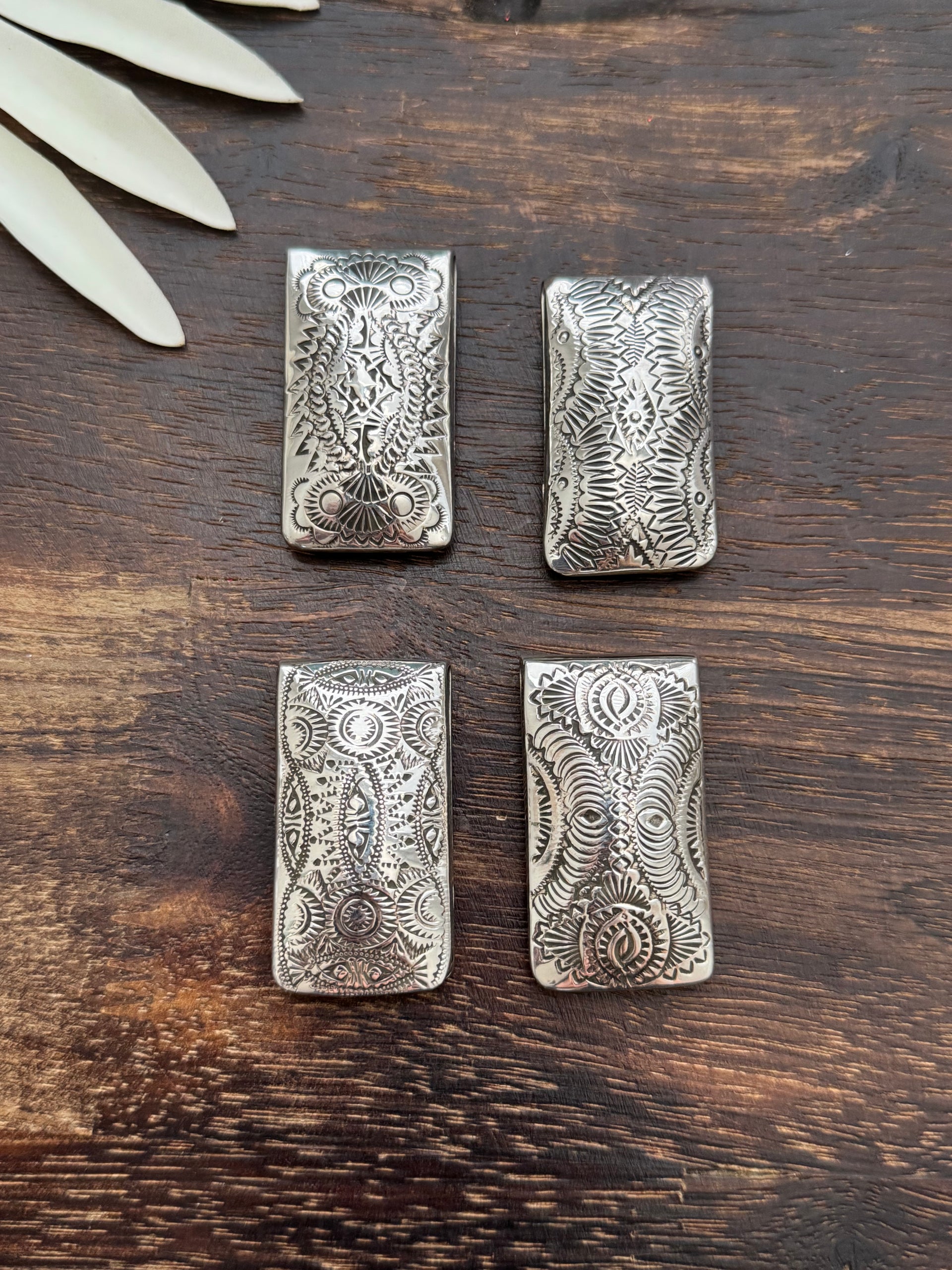 Navajo Made Sterling Silver Money Clip