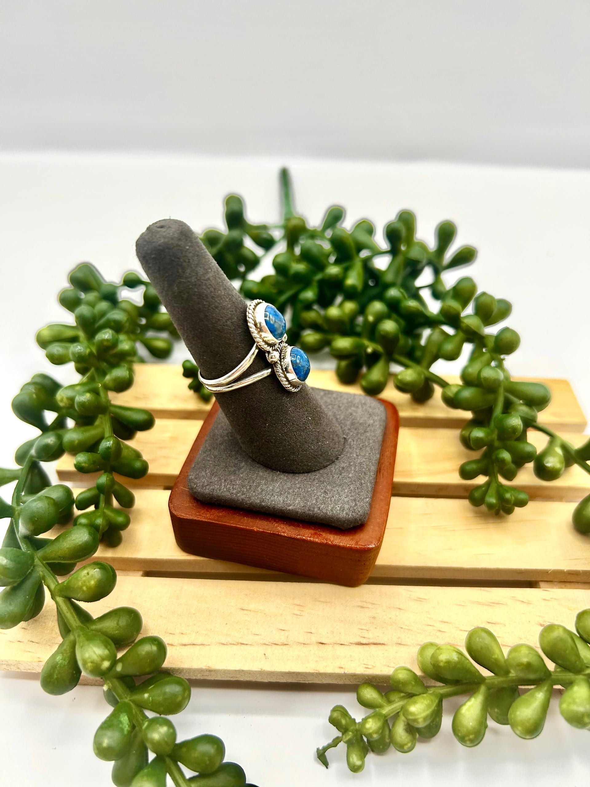 Navajo Made Lapis & Sterling Silver Ring