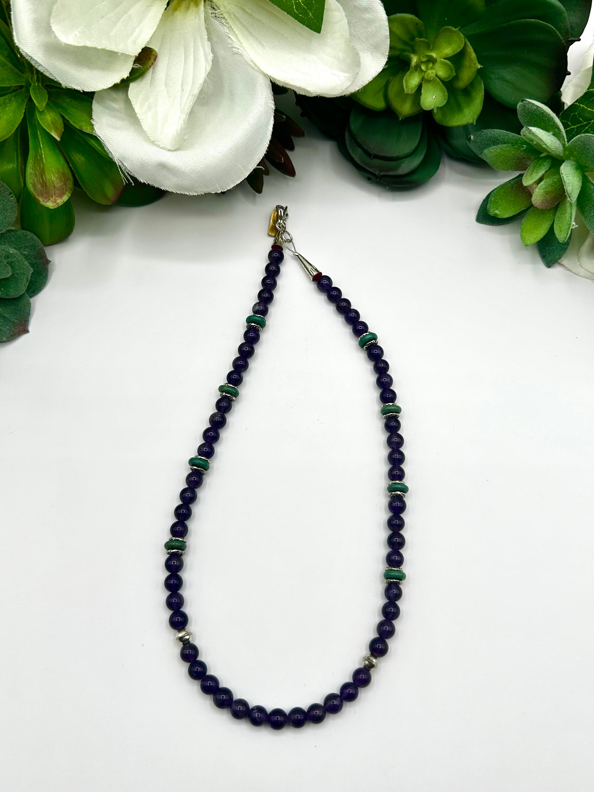 T & R Singer Multi Stone Necklace
